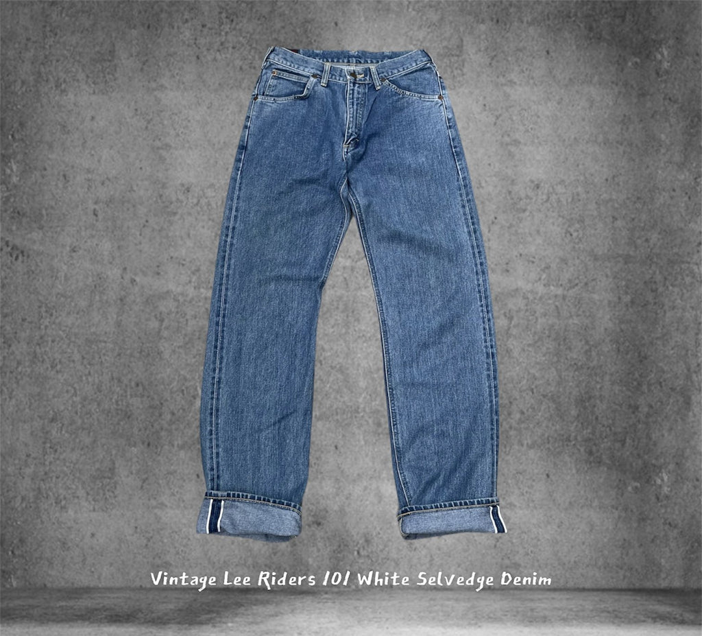 Vintage Lee Riders White Selvedge Denim