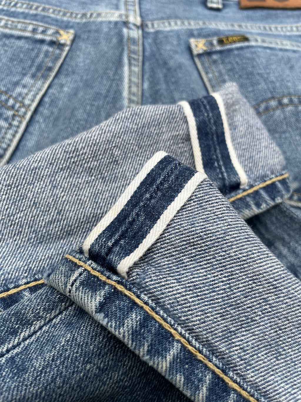 Vintage Lee Riders White Selvedge Denim