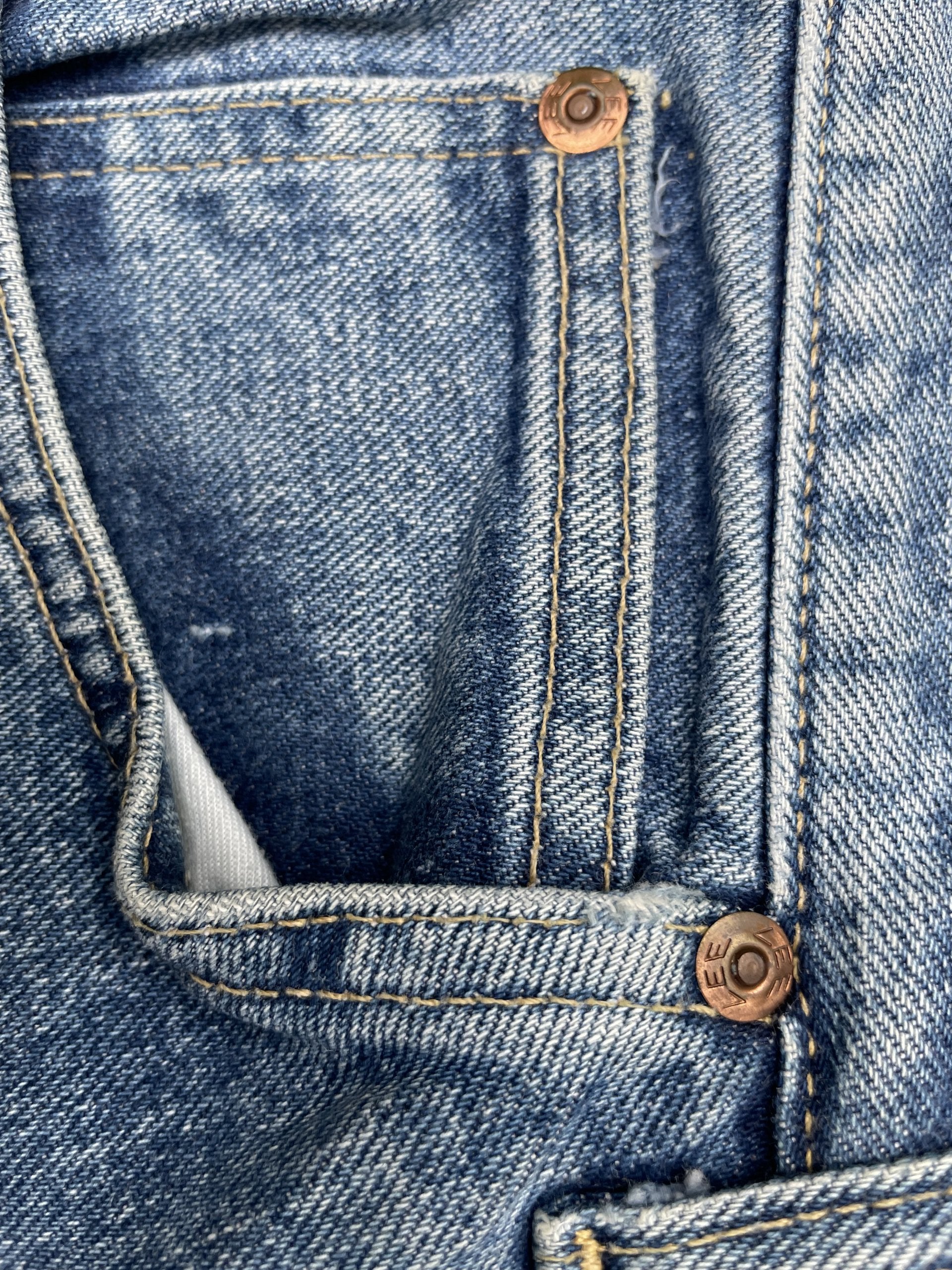 Vintage Lee Riders White Selvedge Denim