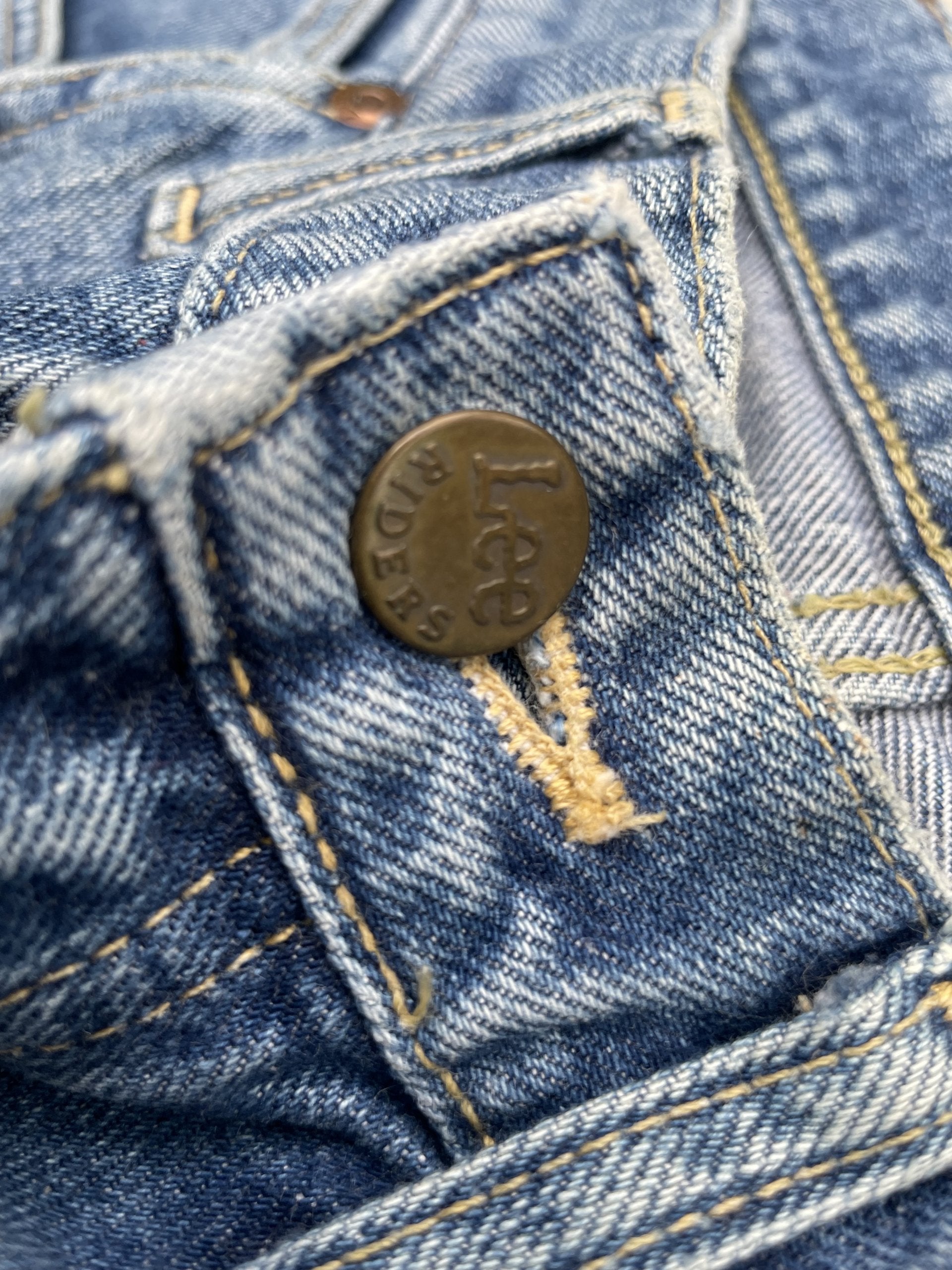 Vintage Lee Riders White Selvedge Denim