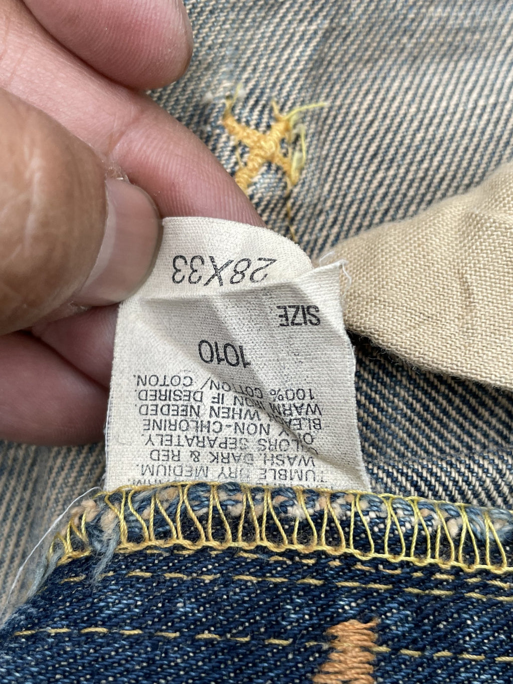 Vintage Lee Riders 101 Single Selvedge Denim