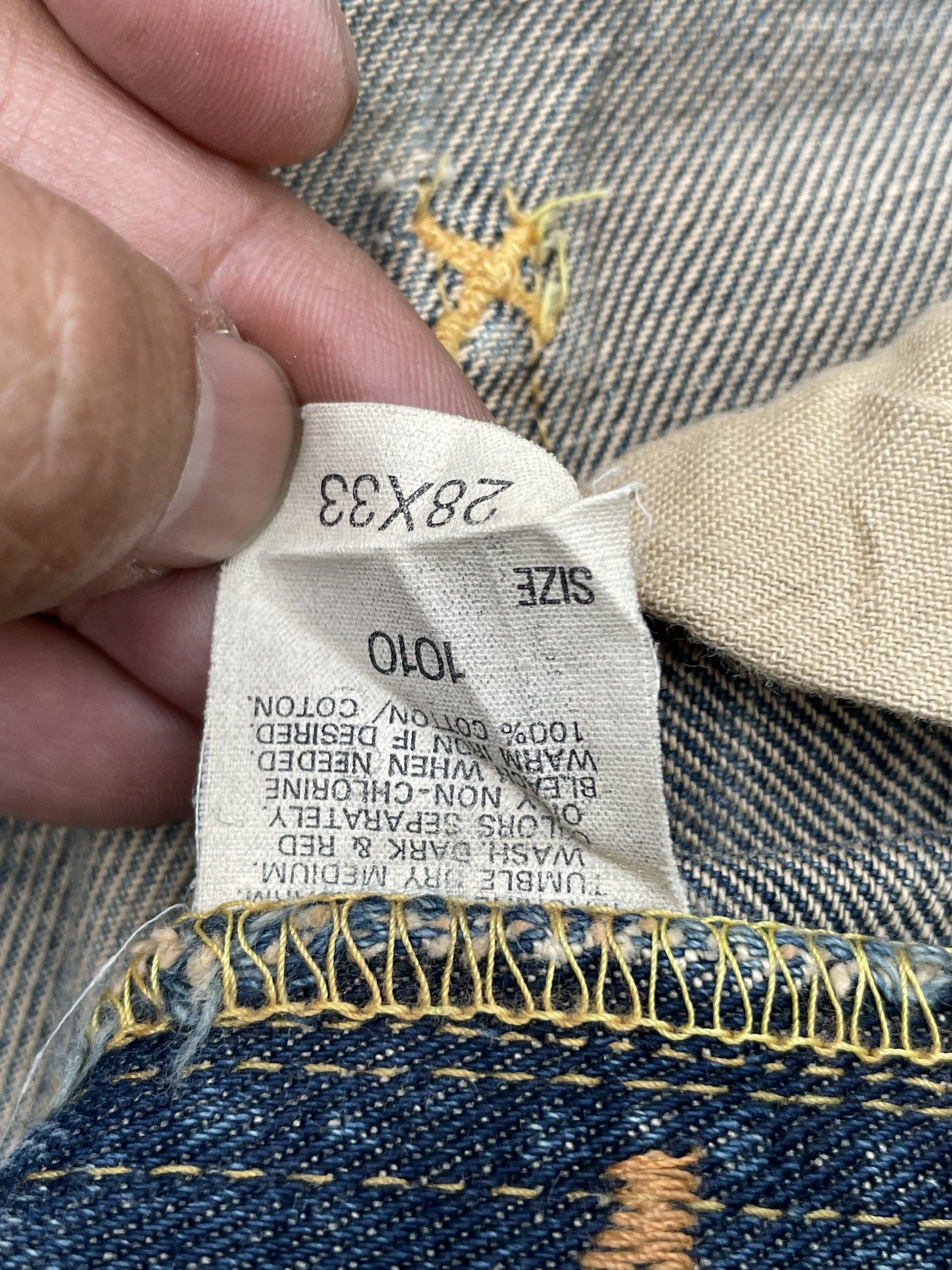 Vintage Lee Riders 101 Single Selvedge Denim