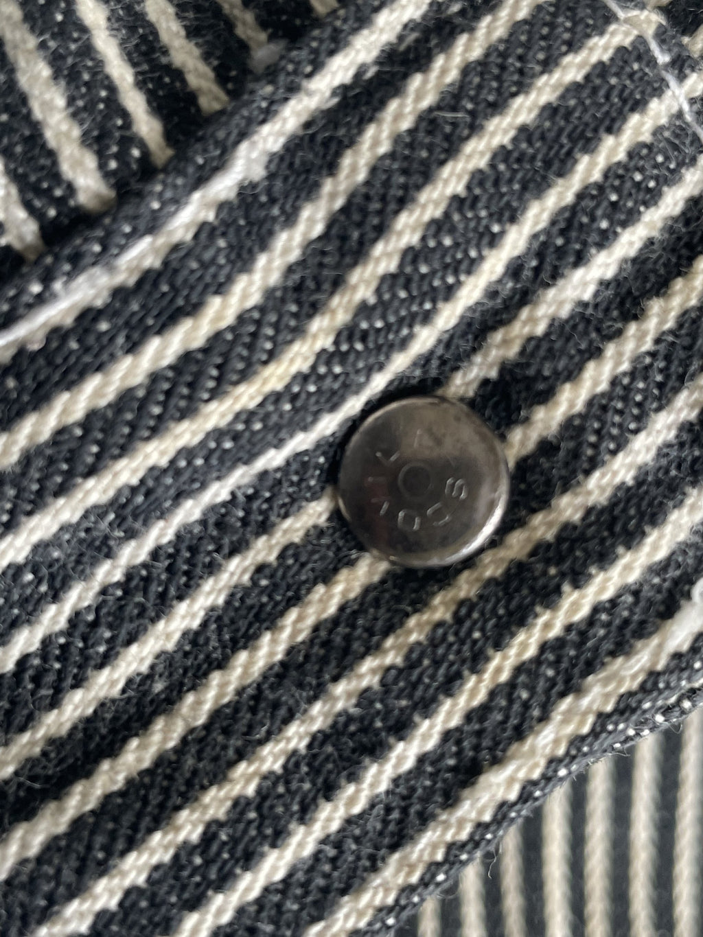 Vintage Swipe on the Quiet Hickory Denim