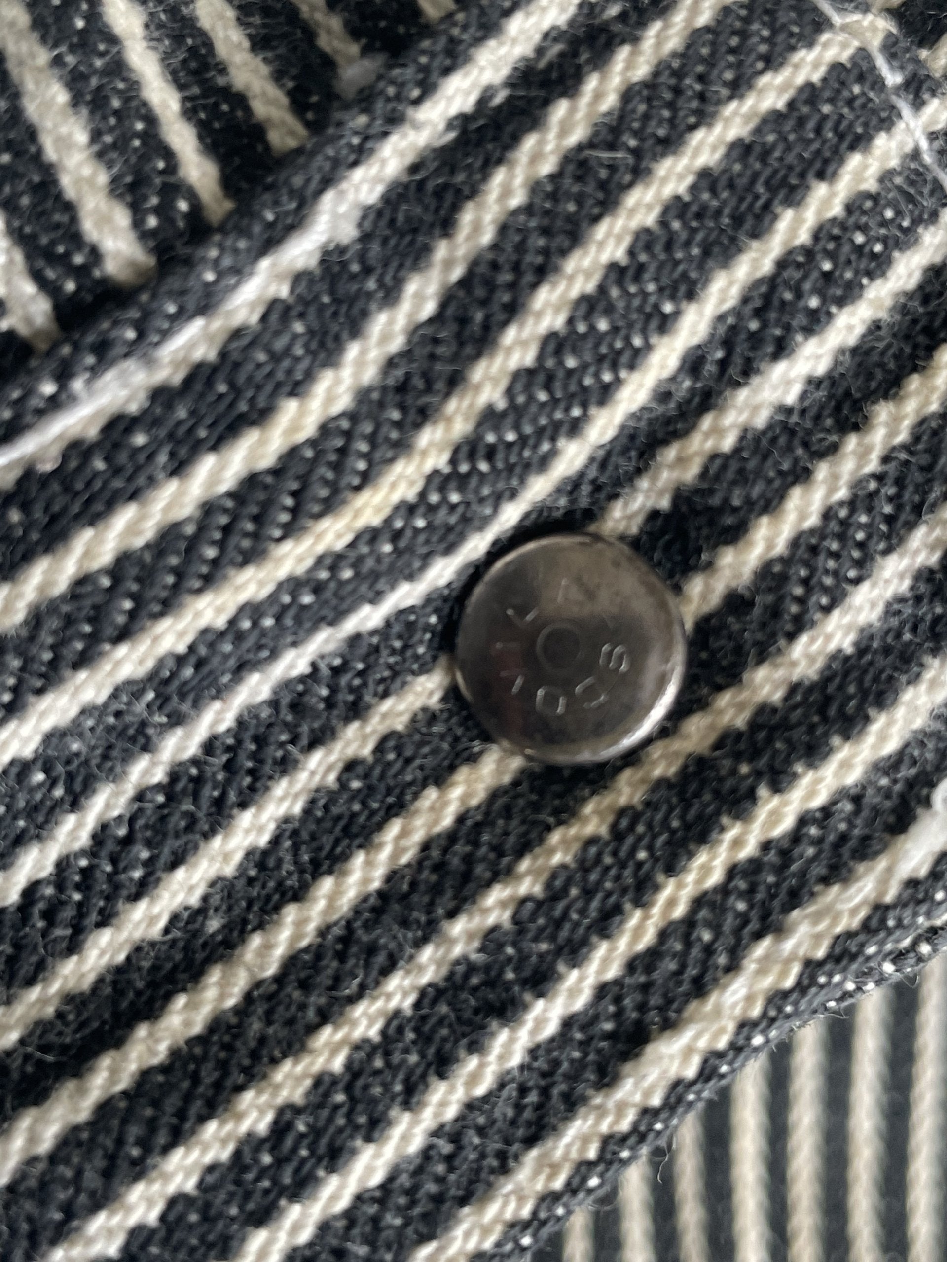 Vintage Swipe on the Quiet Hickory Denim