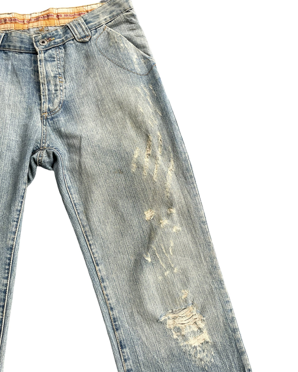 Vintage Dolce & Gabbana Distresed Denim