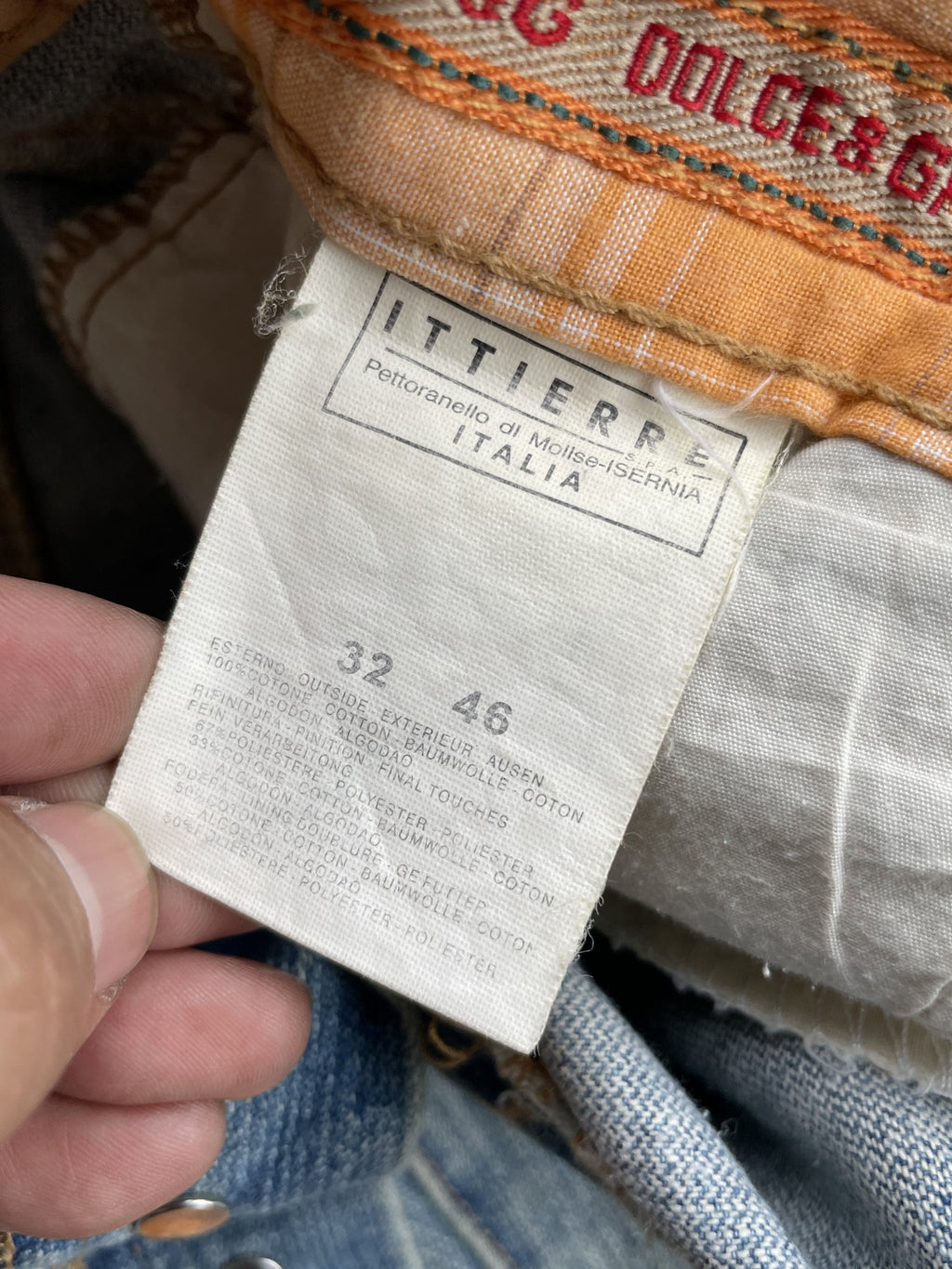 Vintage Dolce & Gabbana Distresed Denim
