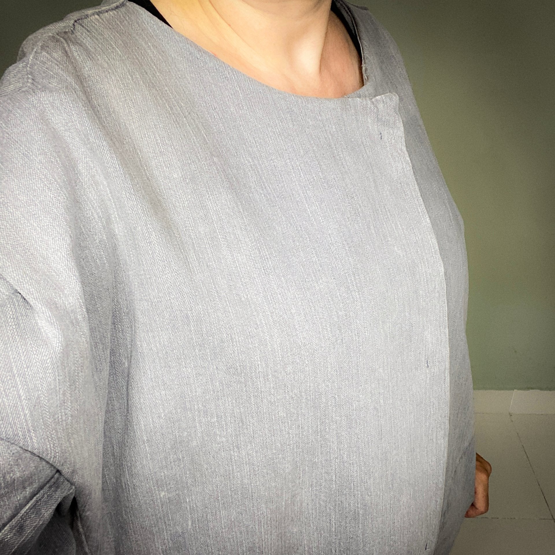VANESSA KOREA GREY DENIM JACKET