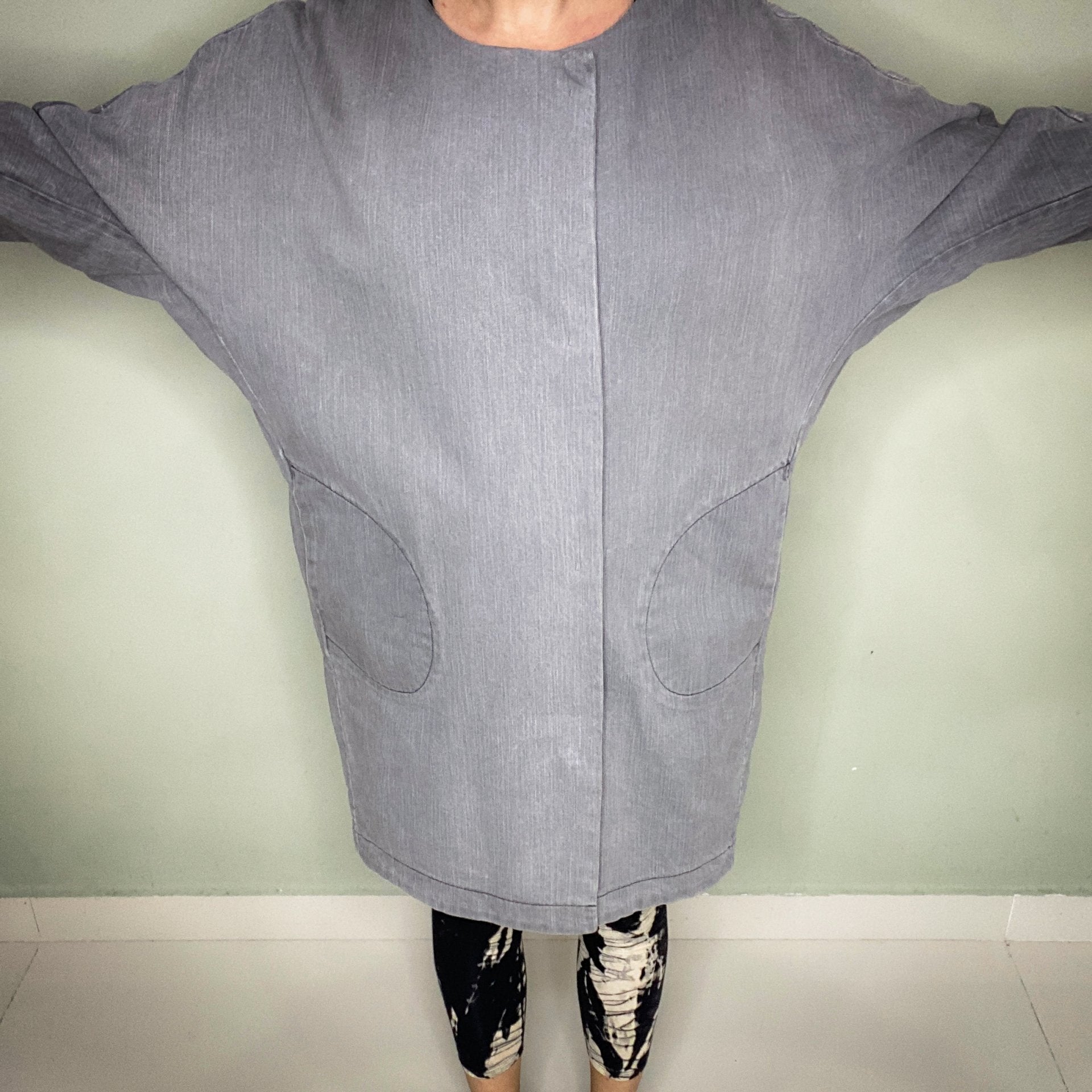 VANESSA KOREA GREY DENIM JACKET