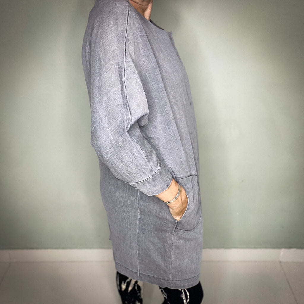 VANESSA KOREA GREY DENIM JACKET