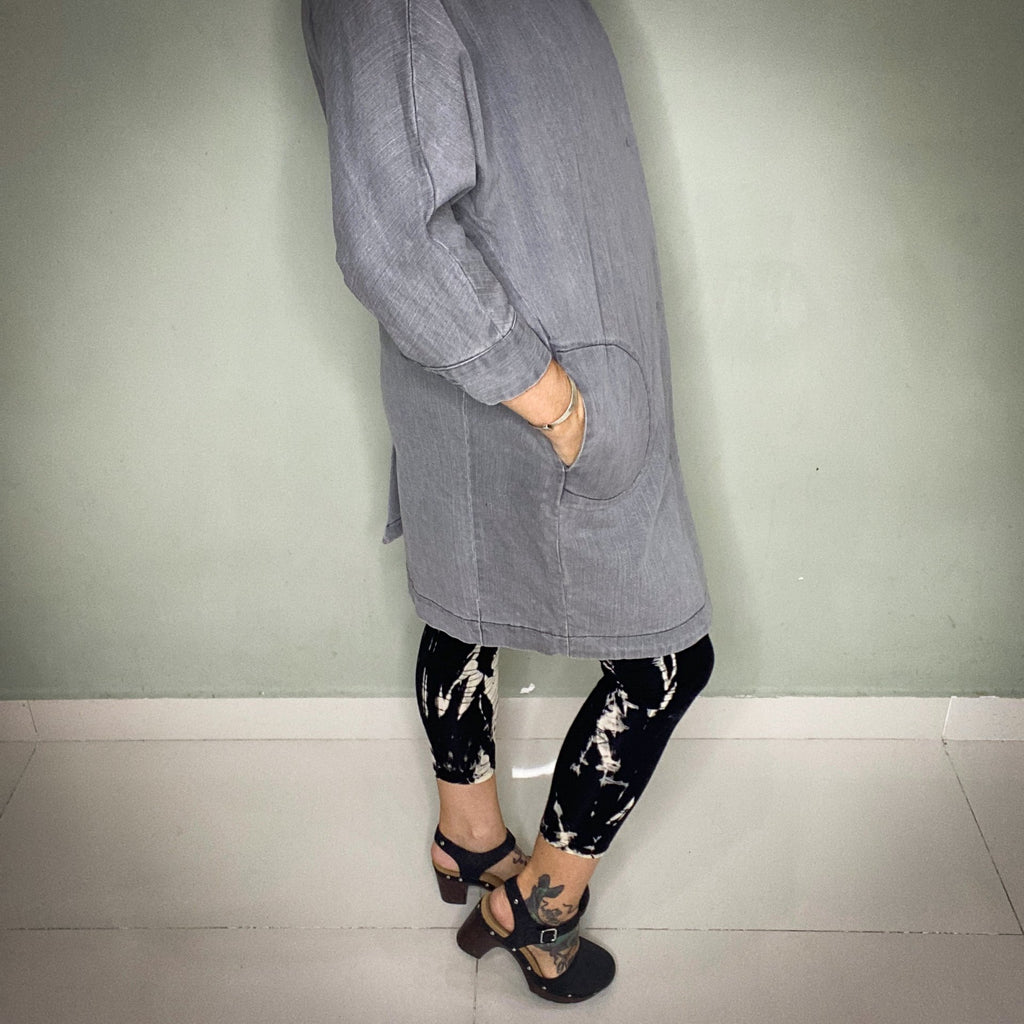 VANESSA KOREA GREY DENIM JACKET