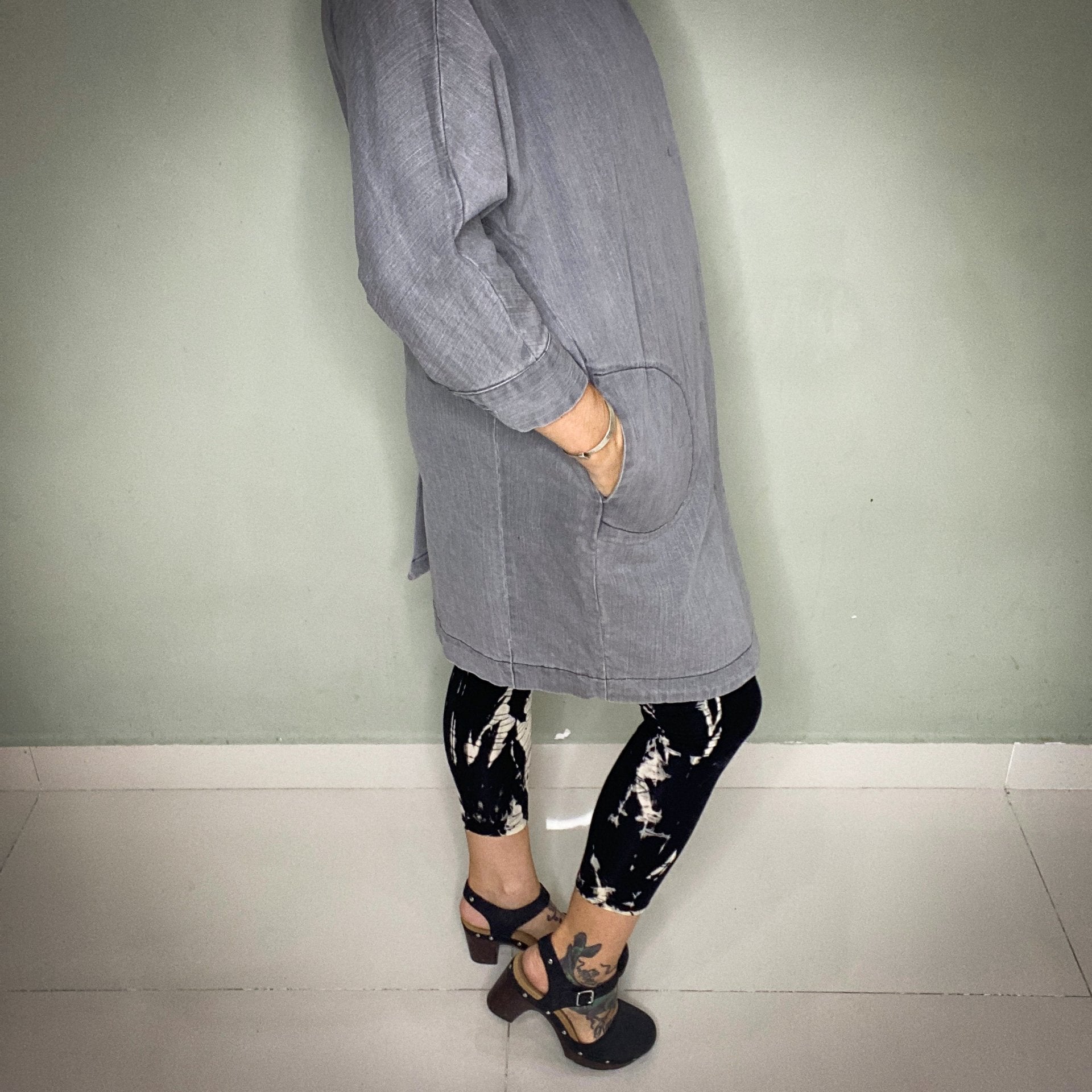 VANESSA KOREA GREY DENIM JACKET
