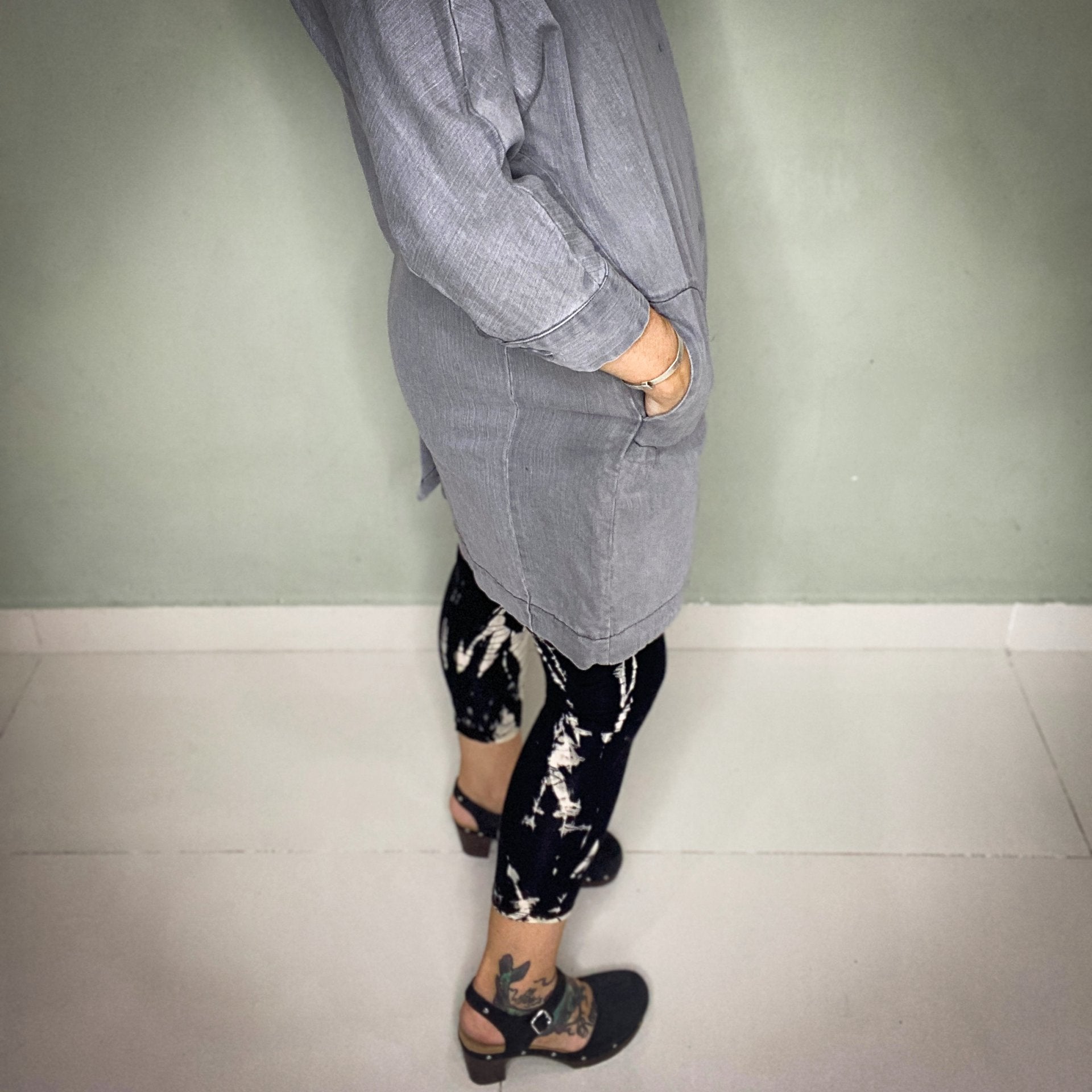 VANESSA KOREA GREY DENIM JACKET