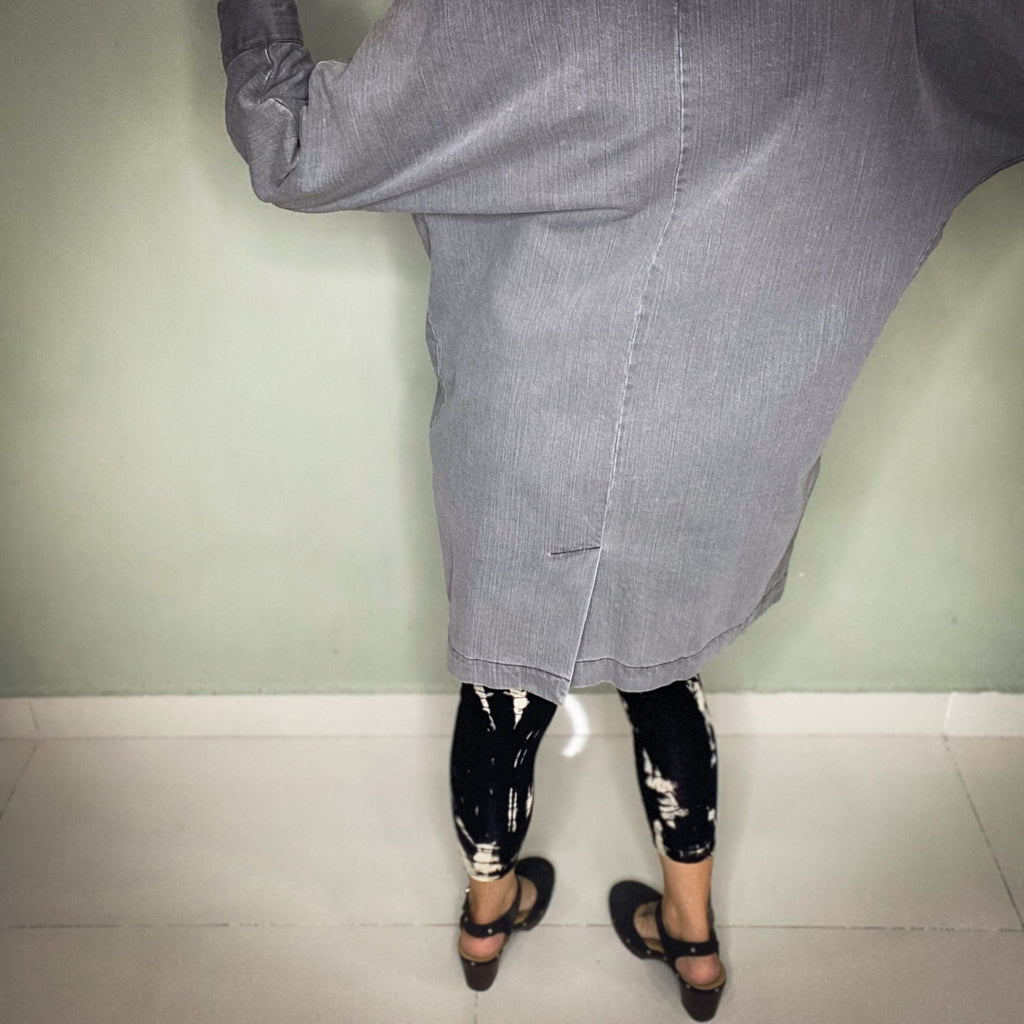 VANESSA KOREA GREY DENIM JACKET