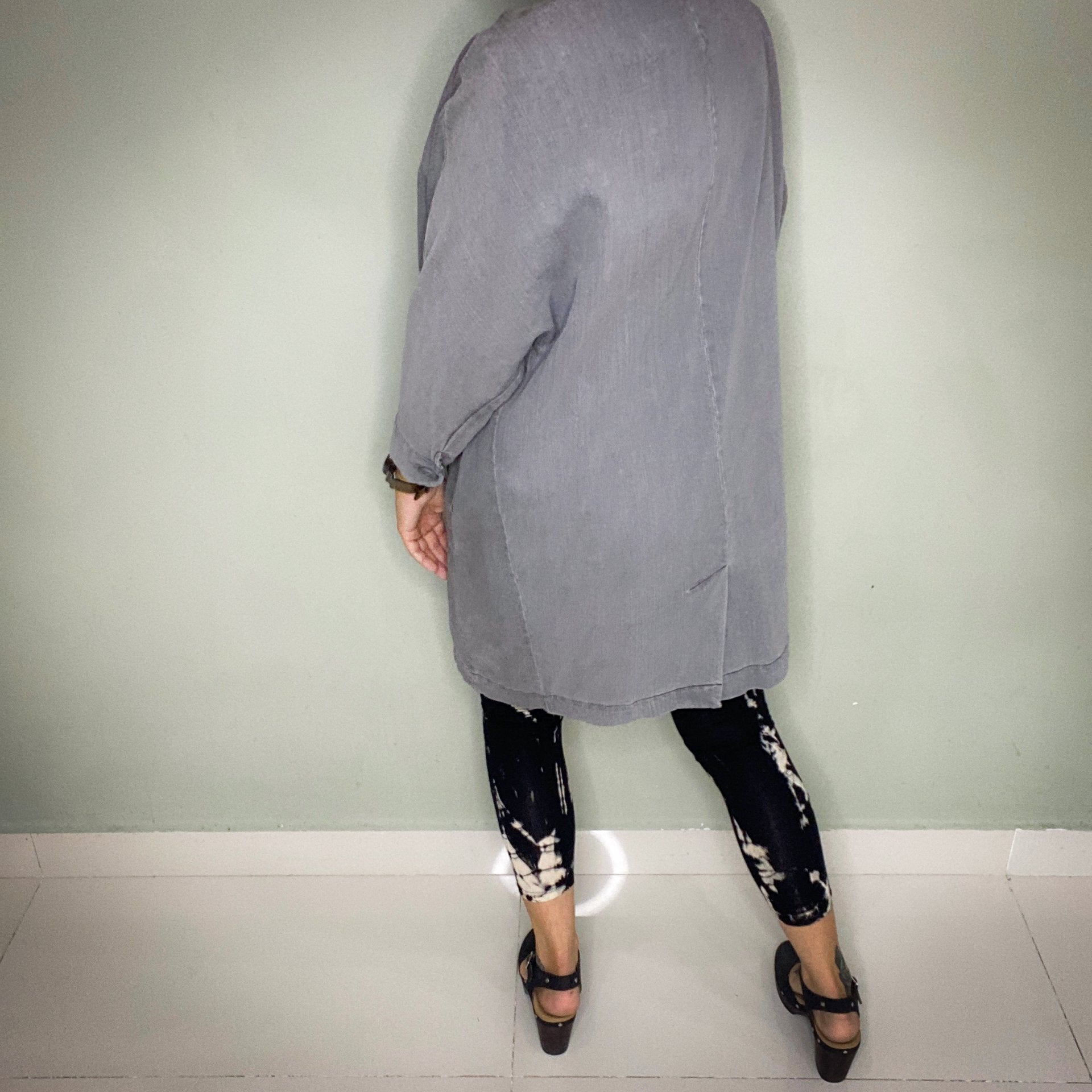 VANESSA KOREA GREY DENIM JACKET