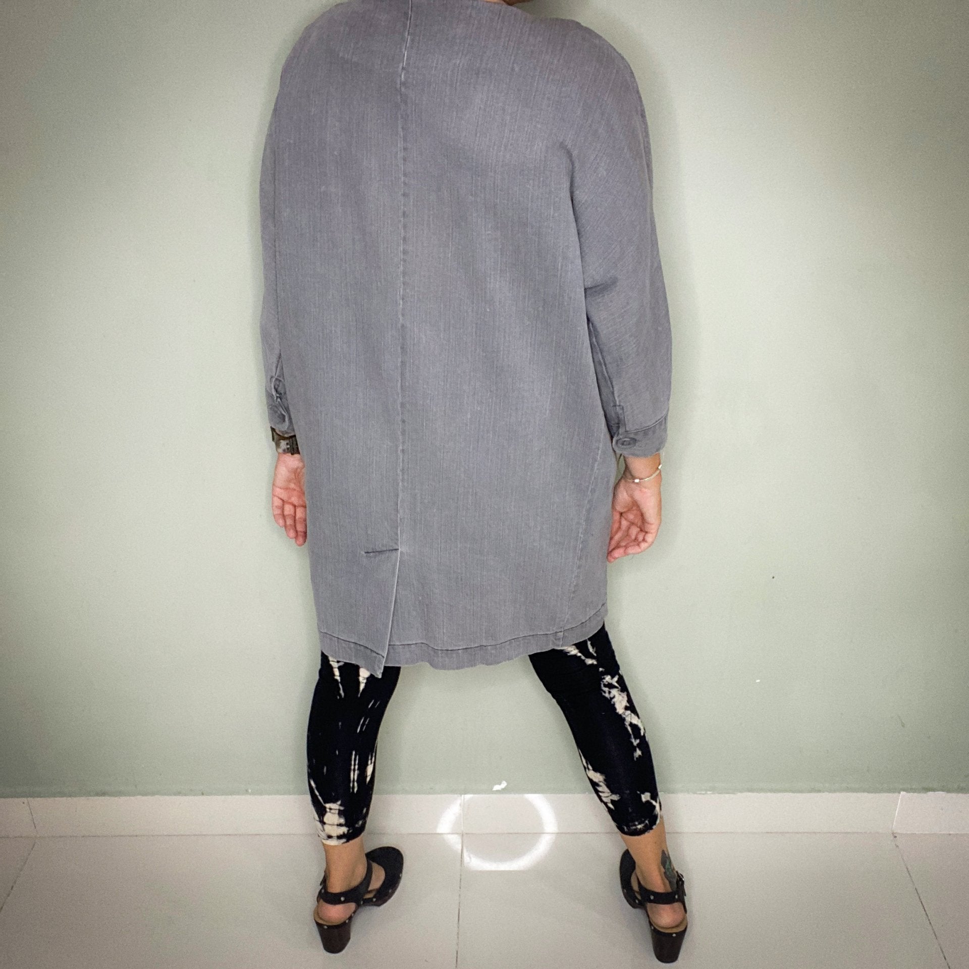 VANESSA KOREA GREY DENIM JACKET