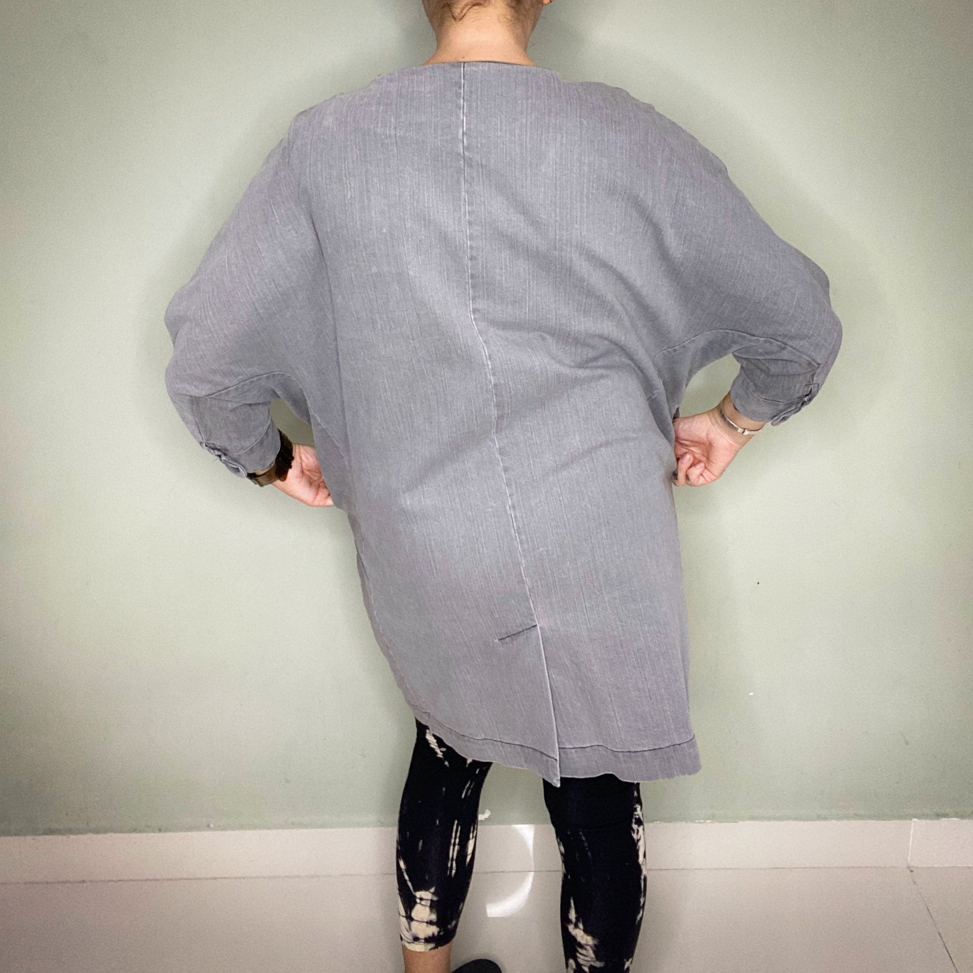 VANESSA KOREA GREY DENIM JACKET