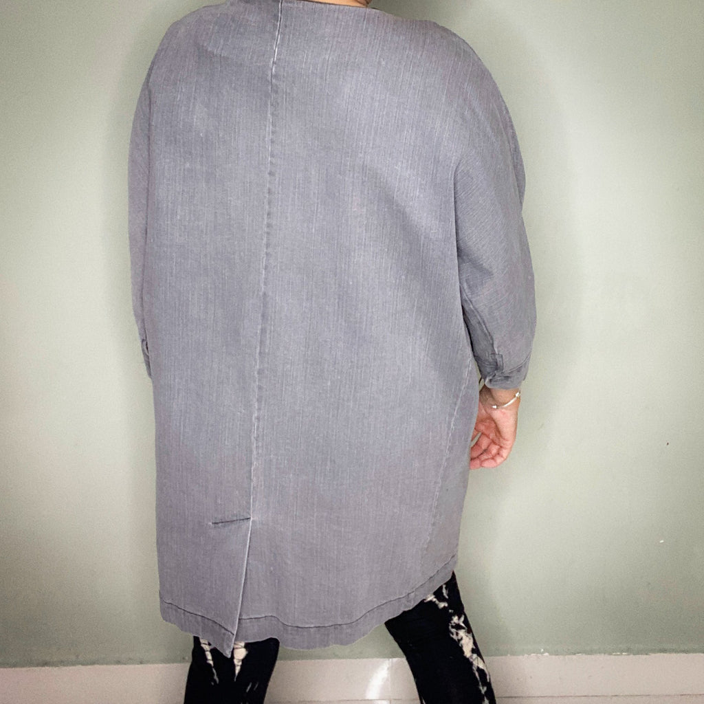 VANESSA KOREA GREY DENIM JACKET