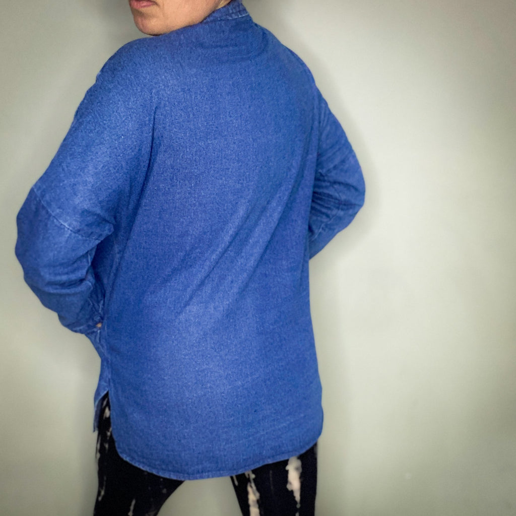 DENIM ZIP UP BIKER JACKET BY 'OLIVE HOT STUFF'
