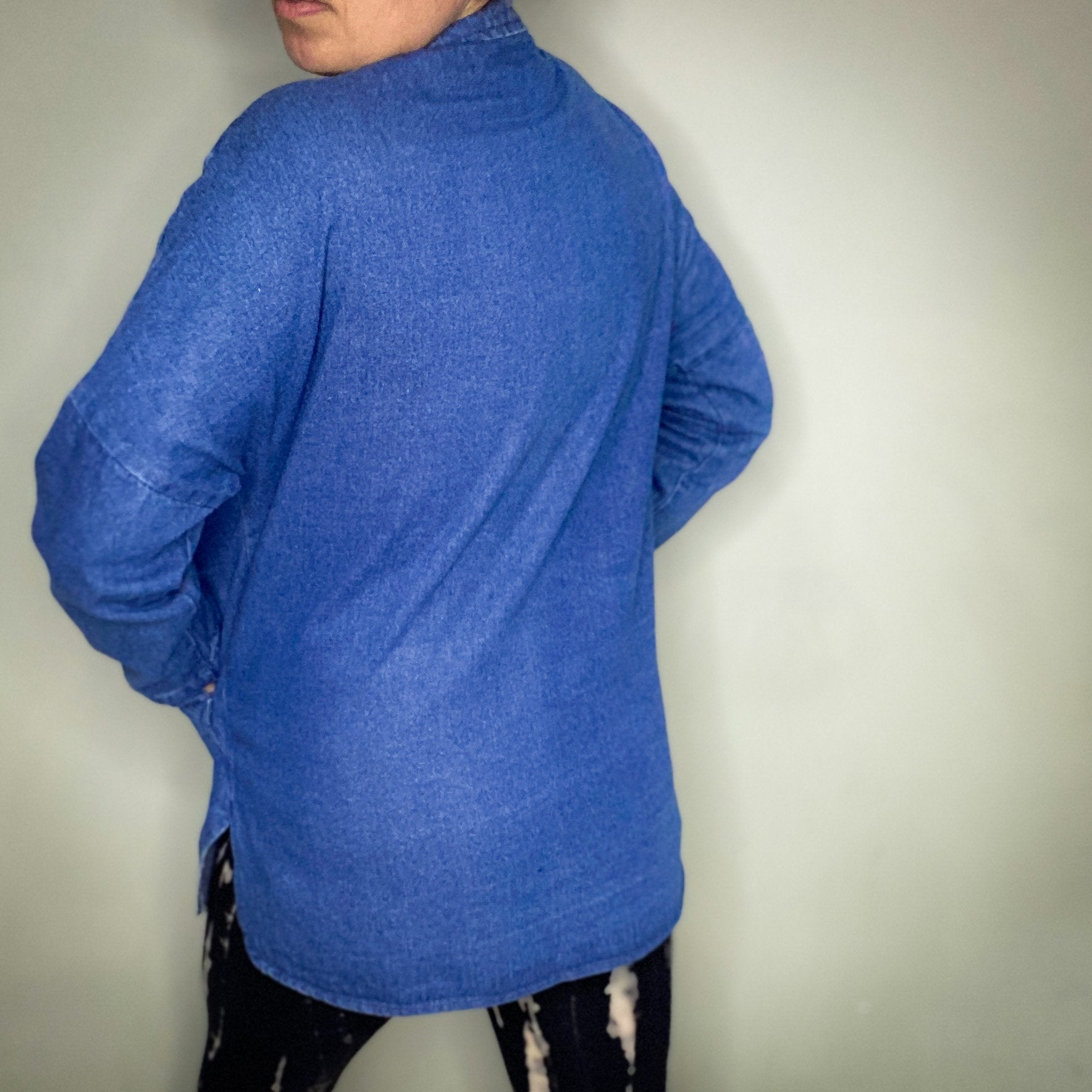 DENIM ZIP UP BIKER JACKET BY 'OLIVE HOT STUFF'