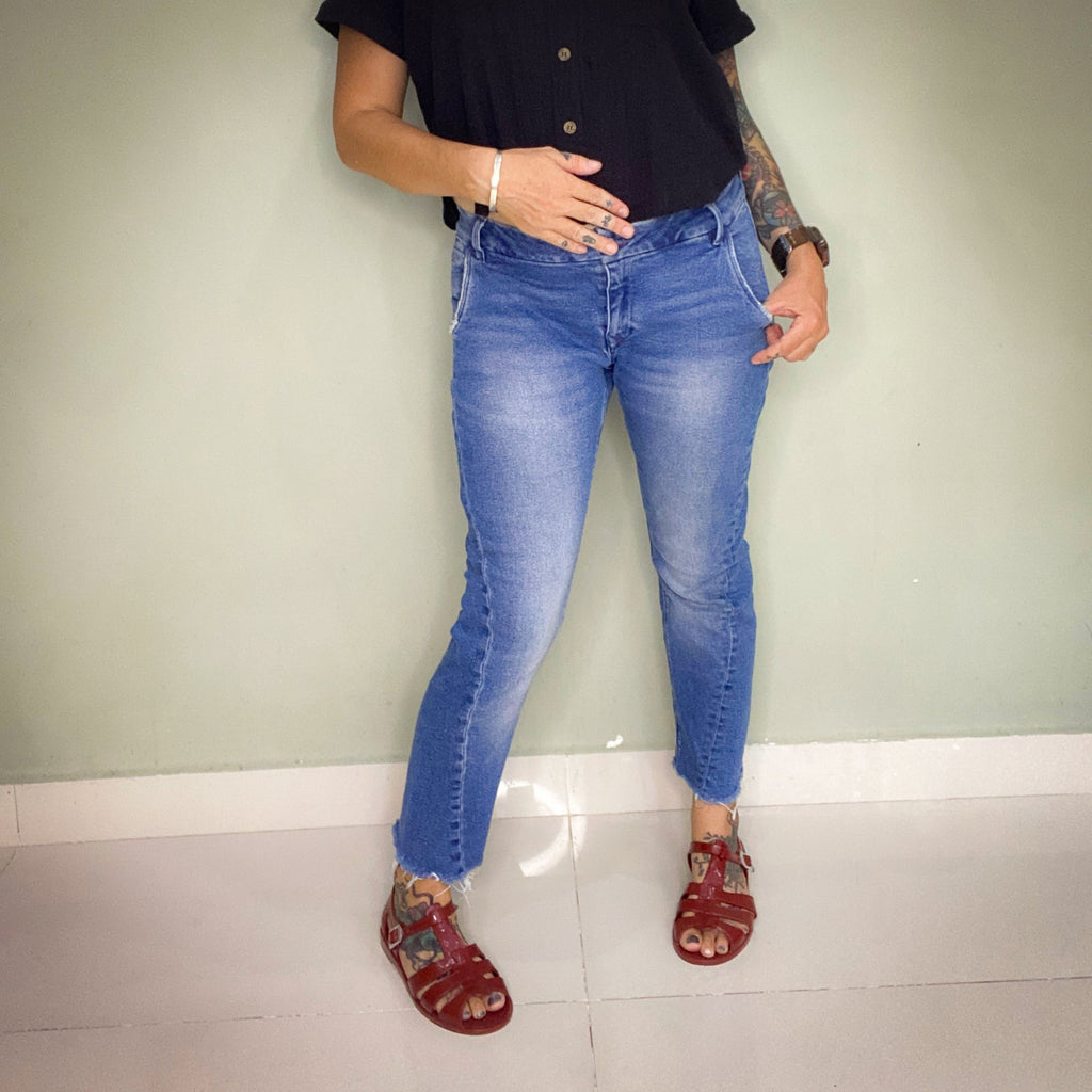DAWN DENIM ETHICAL JEANS 'SLIM HEAVEN TAPER CROP'