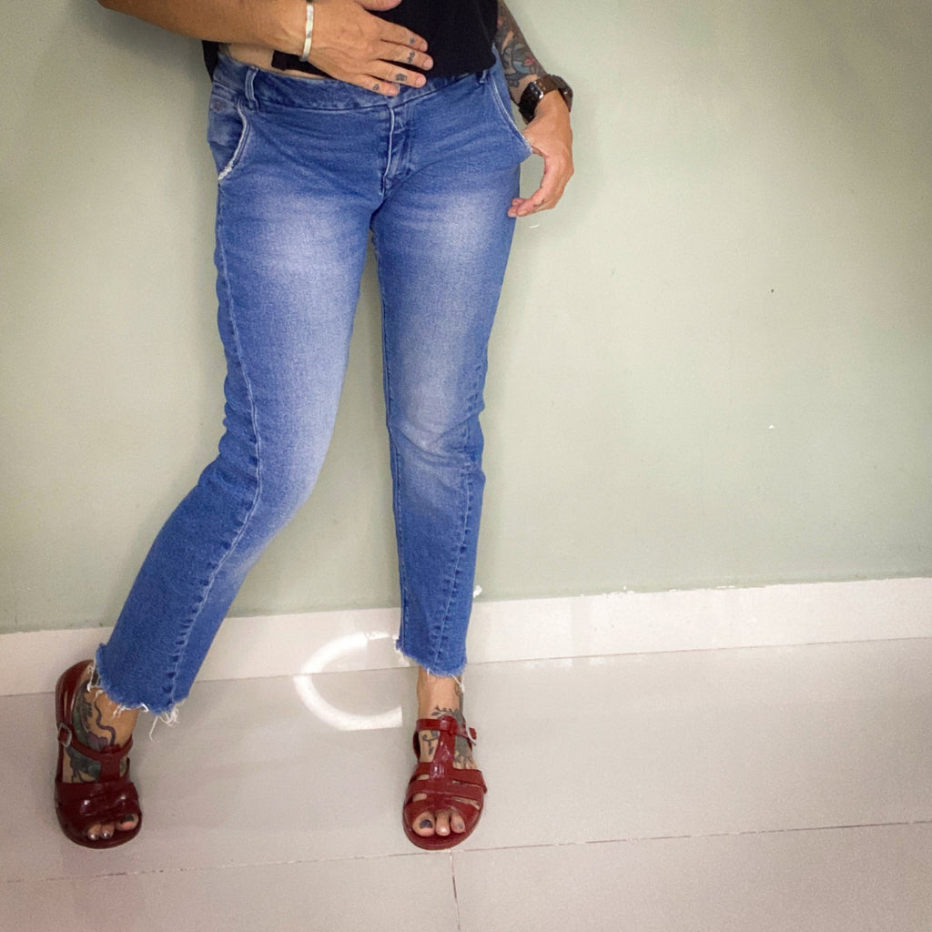 DAWN DENIM ETHICAL JEANS 'SLIM HEAVEN TAPER CROP'