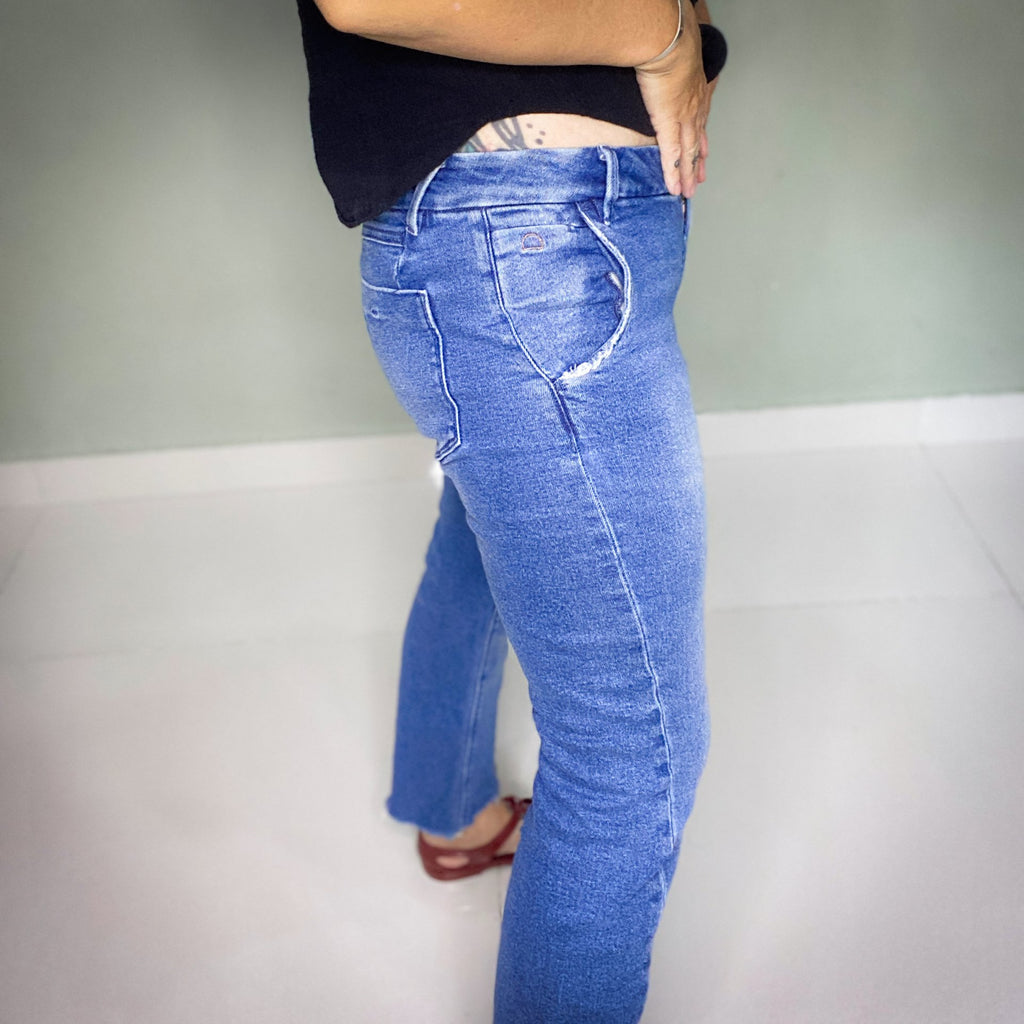 DAWN DENIM ETHICAL JEANS 'SLIM HEAVEN TAPER CROP'