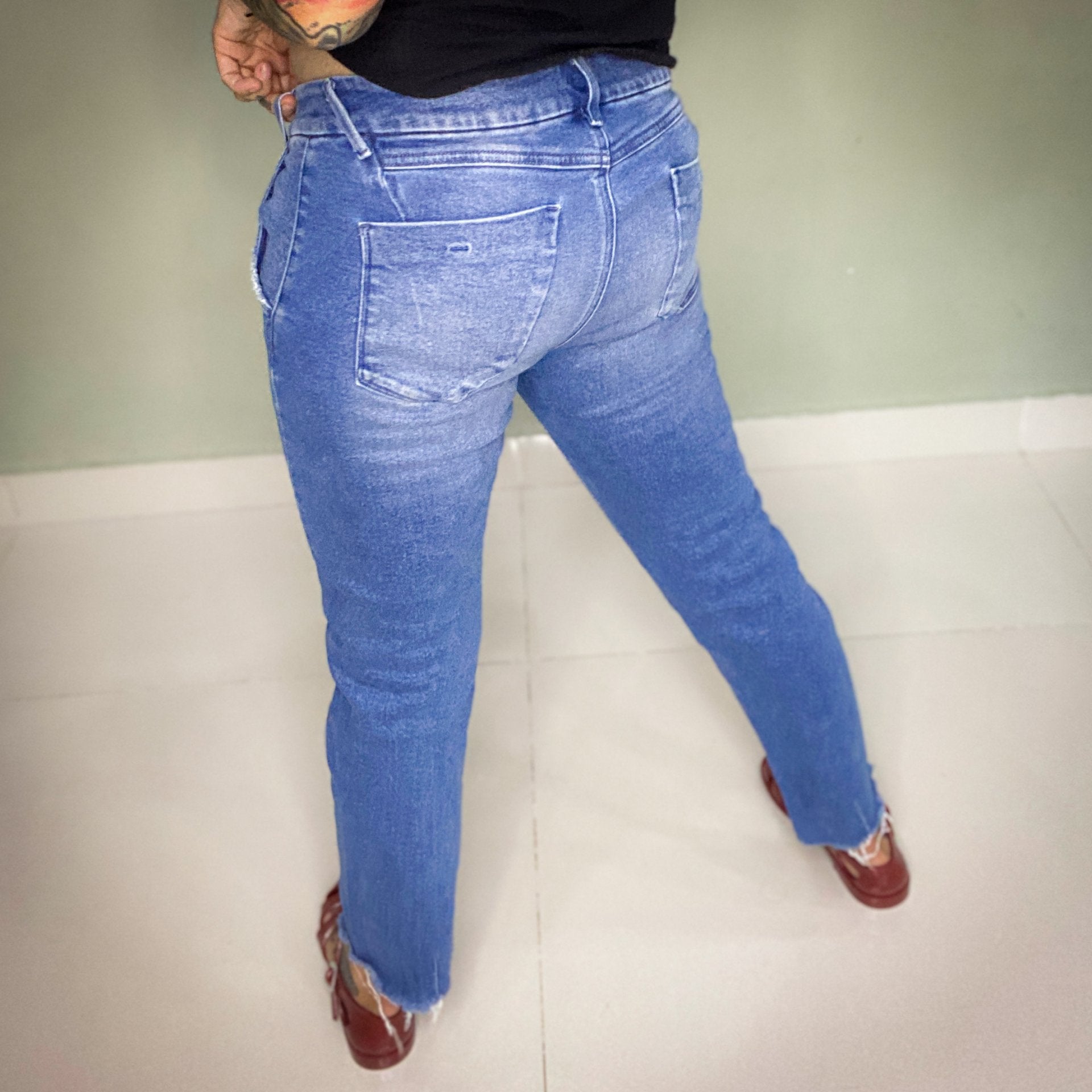 DAWN DENIM ETHICAL JEANS 'SLIM HEAVEN TAPER CROP'