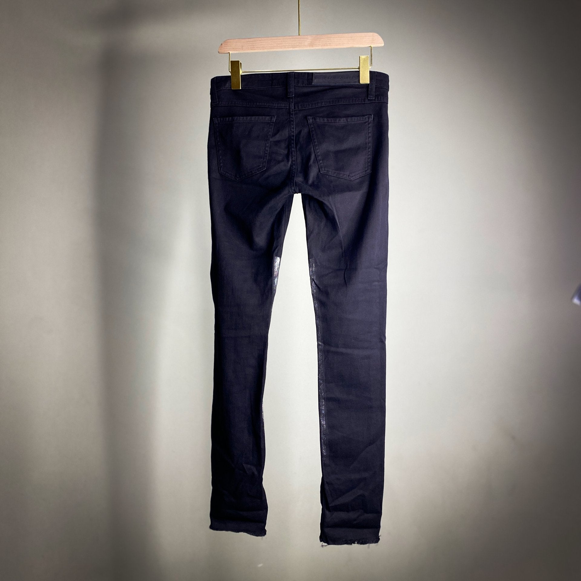 EACH X OTHER (Paris) BLACK SKINNIES WITH FOIL DETAIL