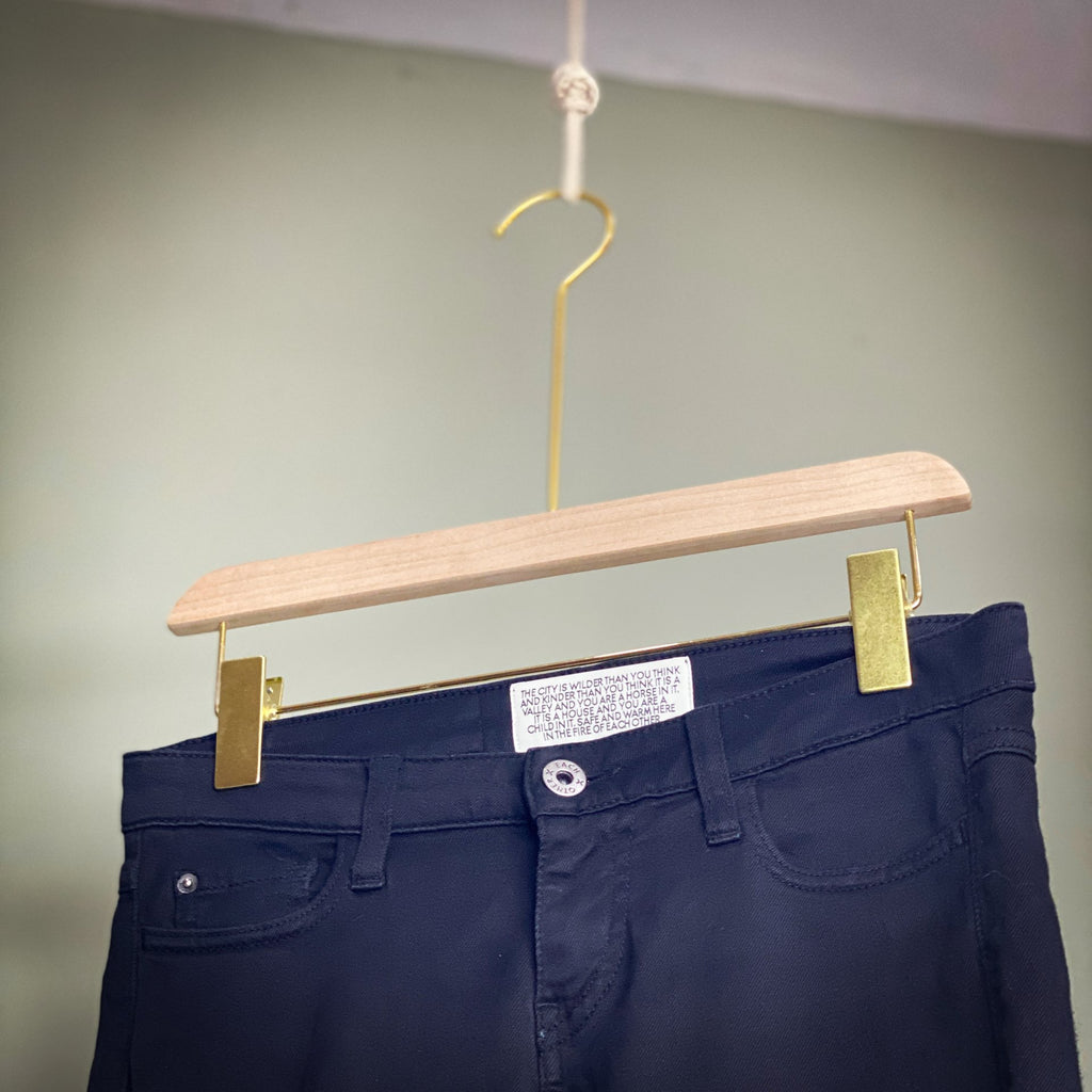 EACH X OTHER (Paris) BLACK SKINNIES WITH FOIL DETAIL