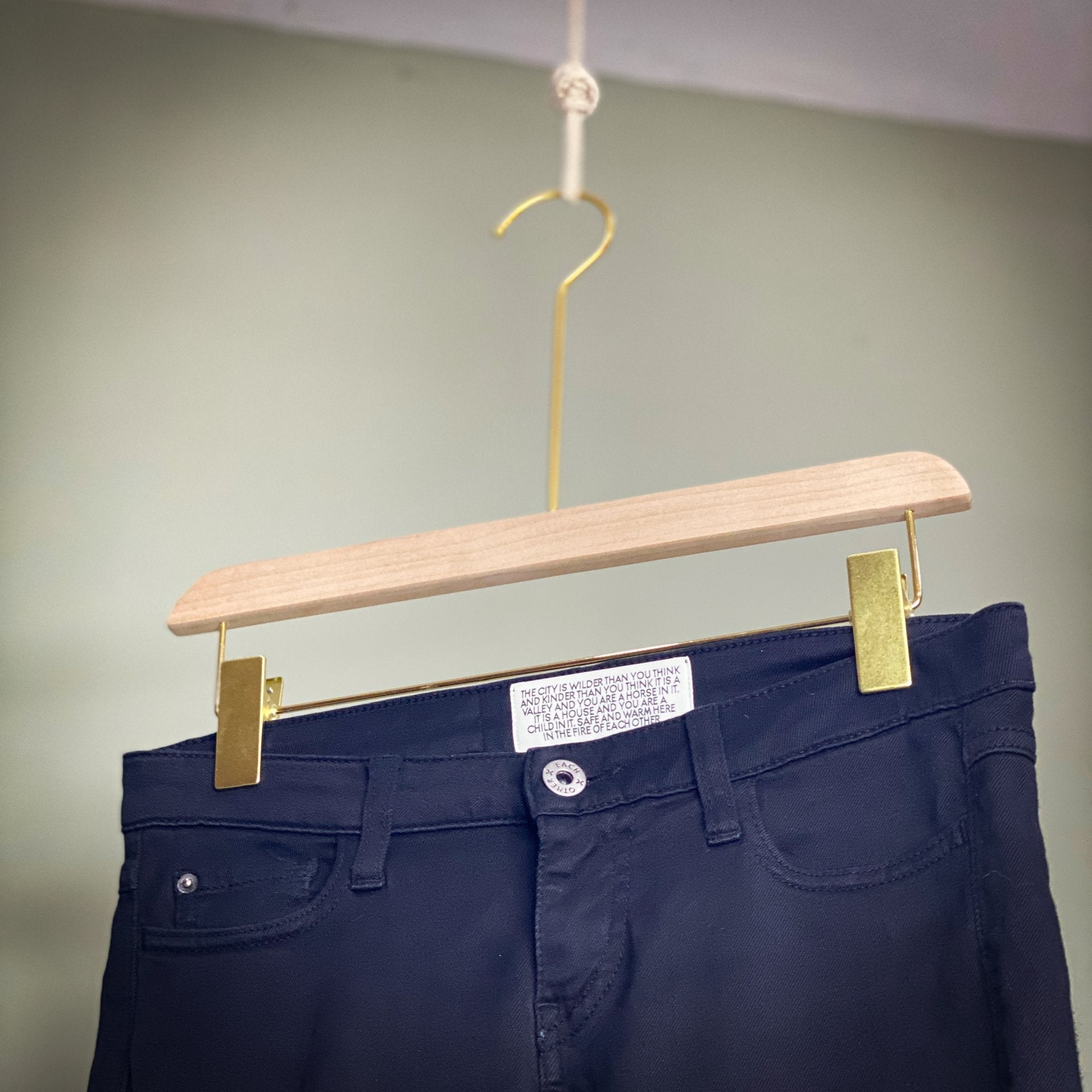 EACH X OTHER (Paris) BLACK SKINNIES WITH FOIL DETAIL
