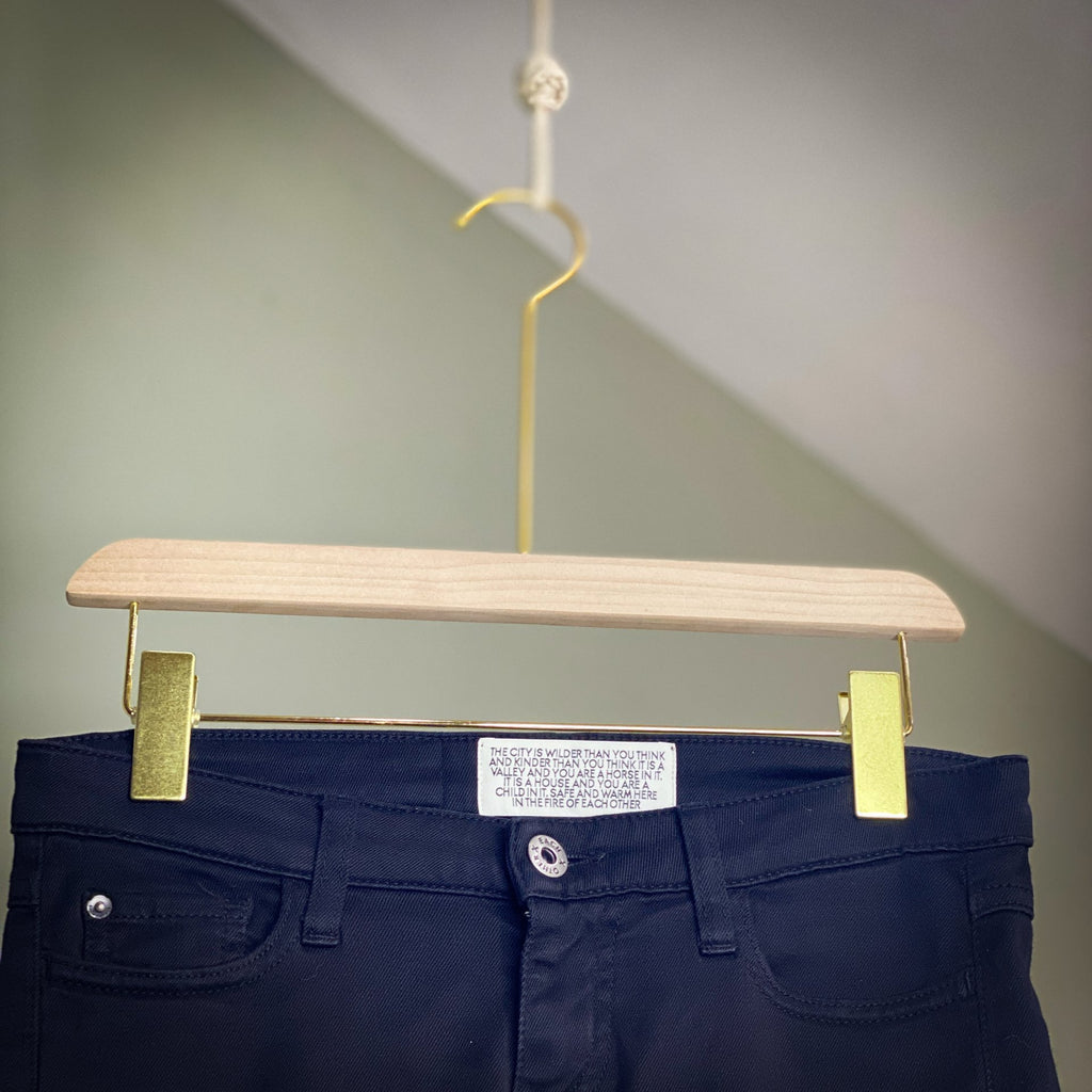 EACH X OTHER (Paris) BLACK SKINNIES WITH FOIL DETAIL