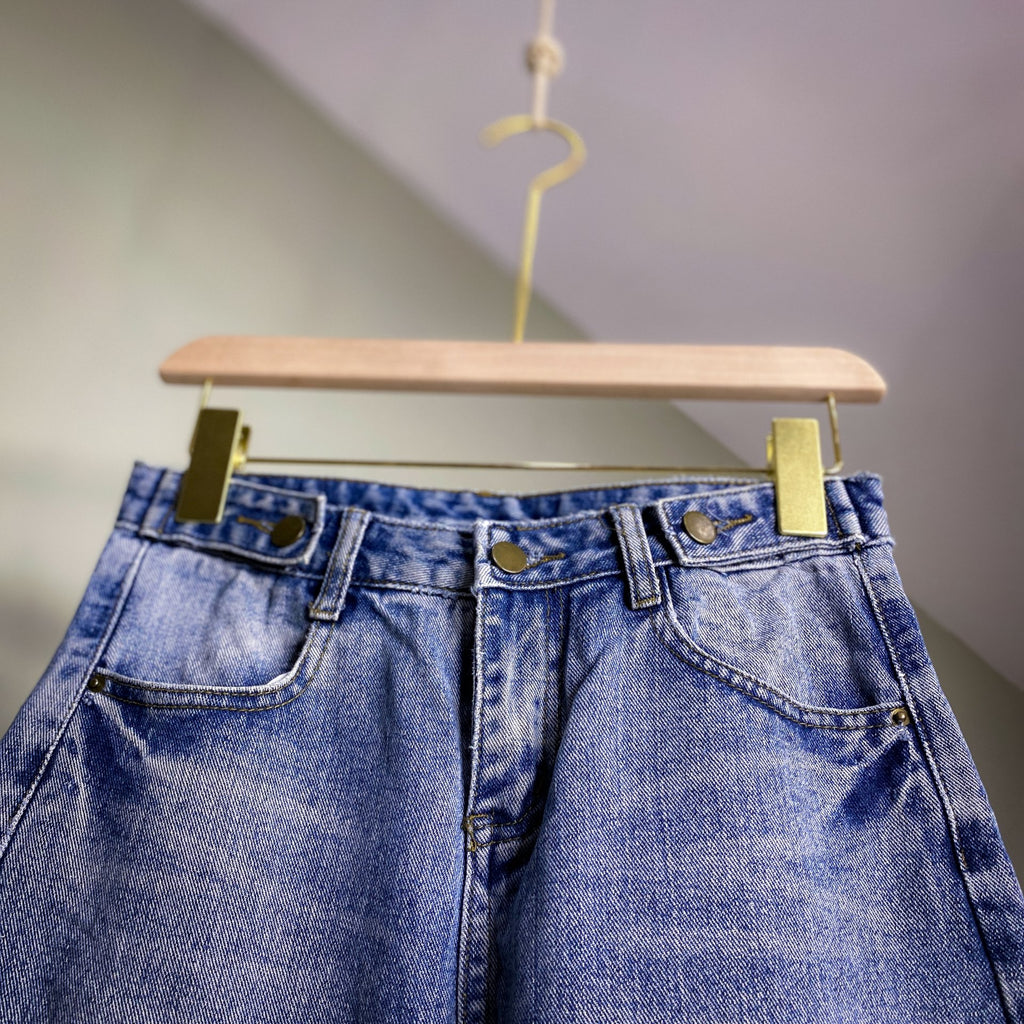 LADIES UNBRANDED SIDE CINCH JEANS // Zipper fly Size 27