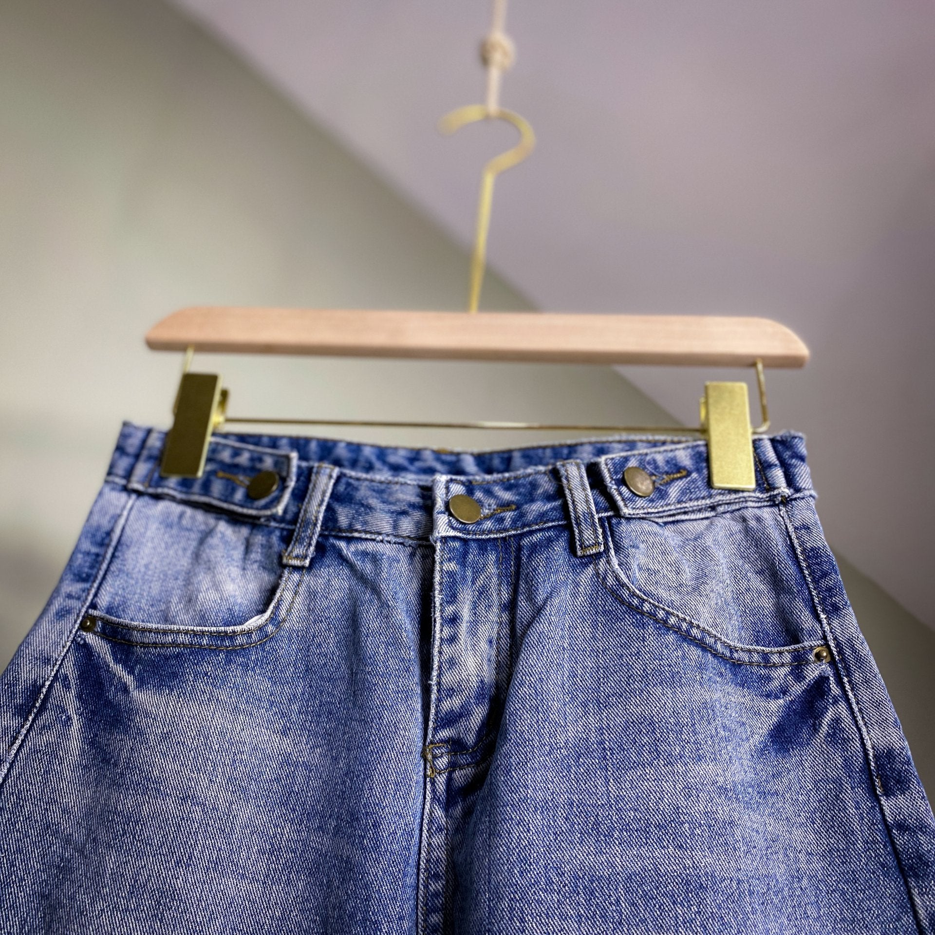 LADIES UNBRANDED SIDE CINCH JEANS // Zipper fly Size 27