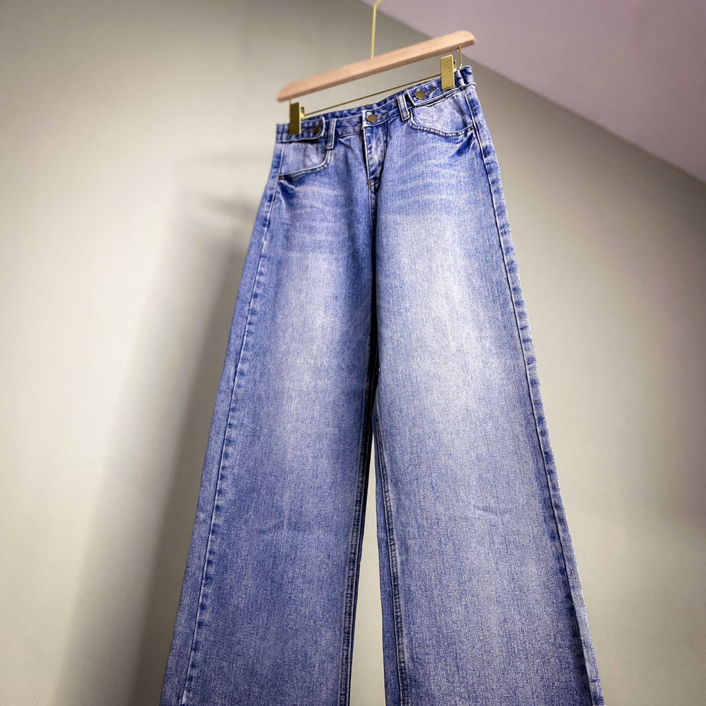 LADIES UNBRANDED SIDE CINCH JEANS // Zipper fly Size 27