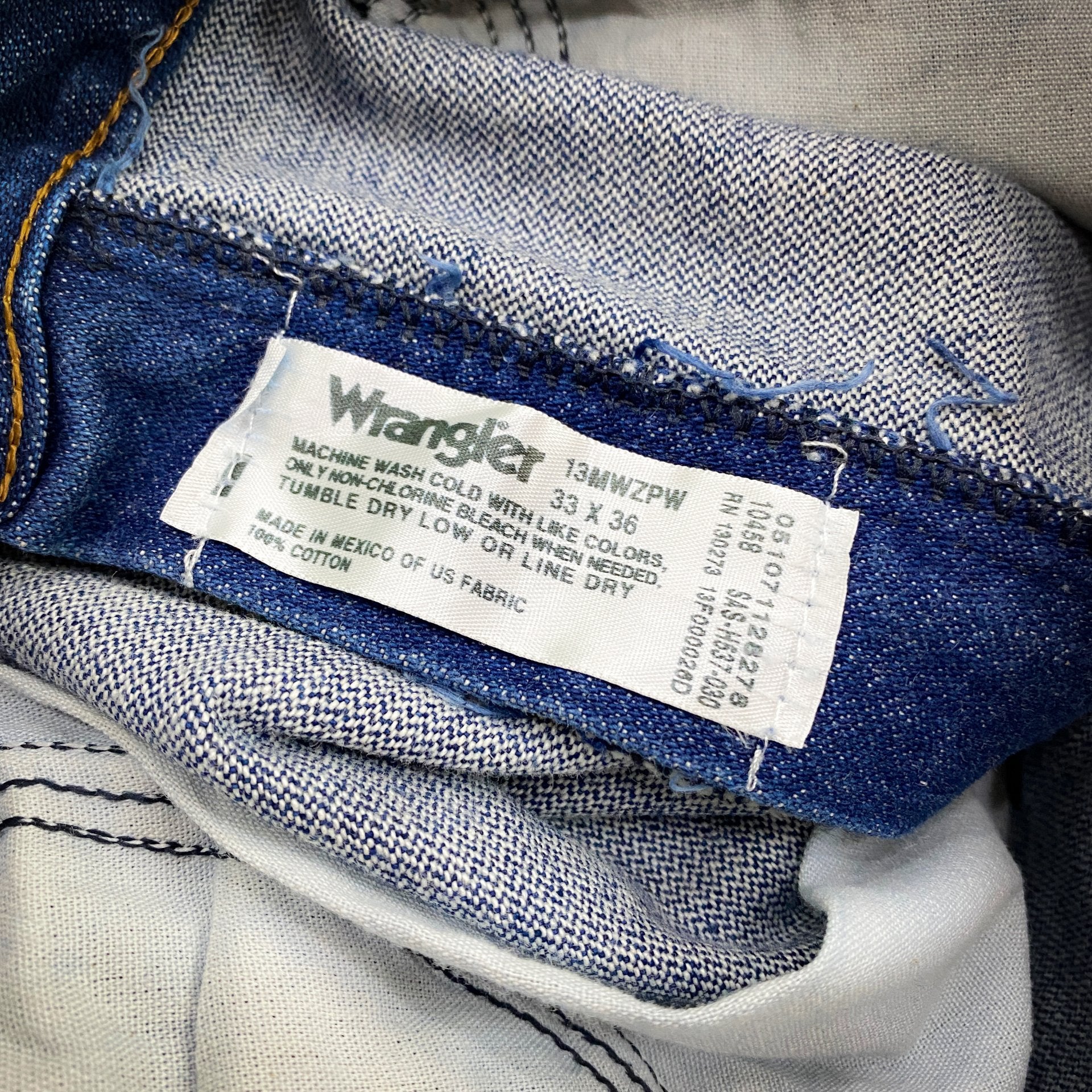 WRANGLER VINTAGE DEEP BLUE JEANS 33waist - 36leg