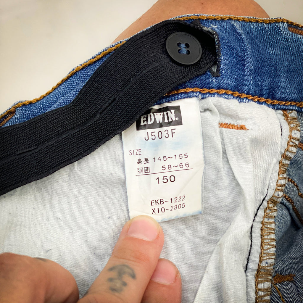 EDWIN 503 JUNIOR 145-155CM WAIST 28 - INSIDE LEG 28