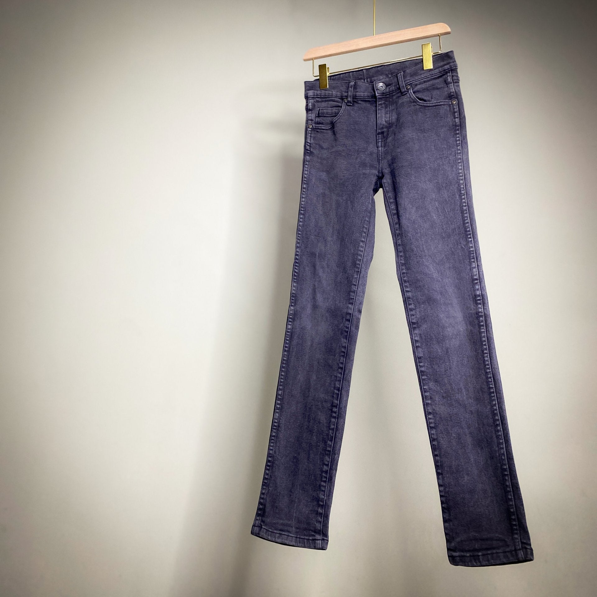 DR DENIM JEANSMAKERS SWEDEN 'SNAP' DARK GREY SKINNIES 30