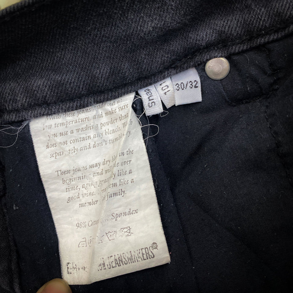 DR DENIM JEANSMAKERS SWEDEN 'SNAP' DARK GREY SKINNIES 30