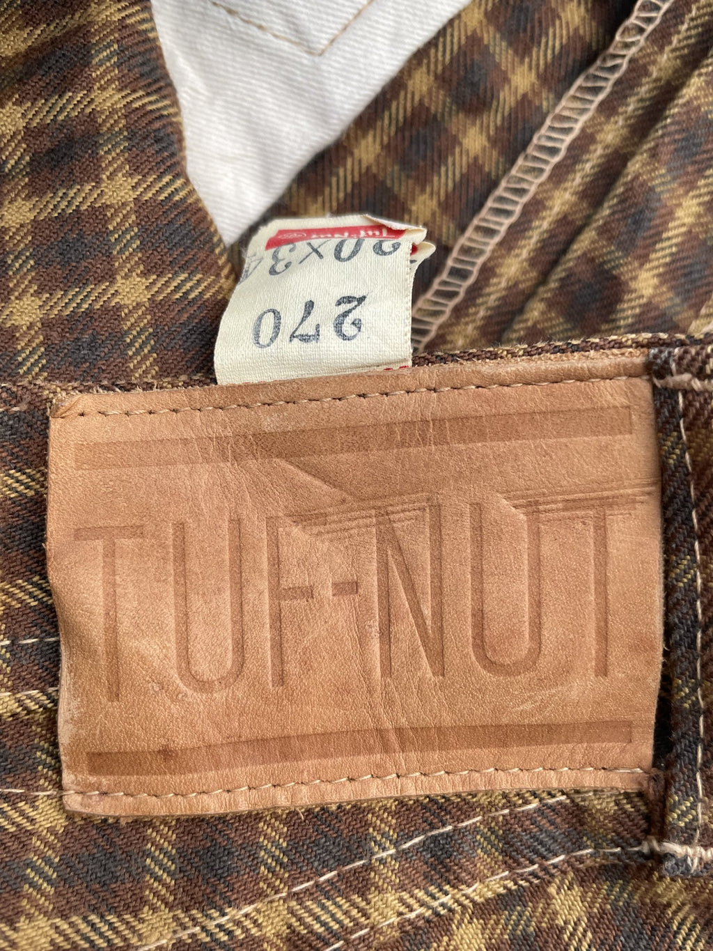 Vintage Tuf Nut Checkered Denim