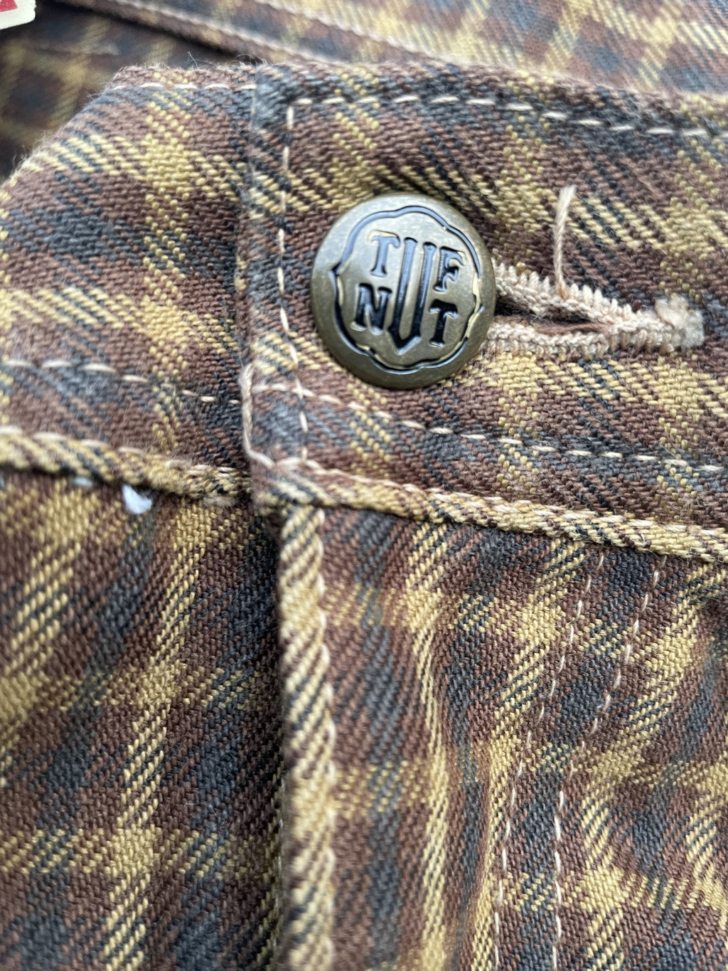 Vintage Tuf Nut Checkered Denim