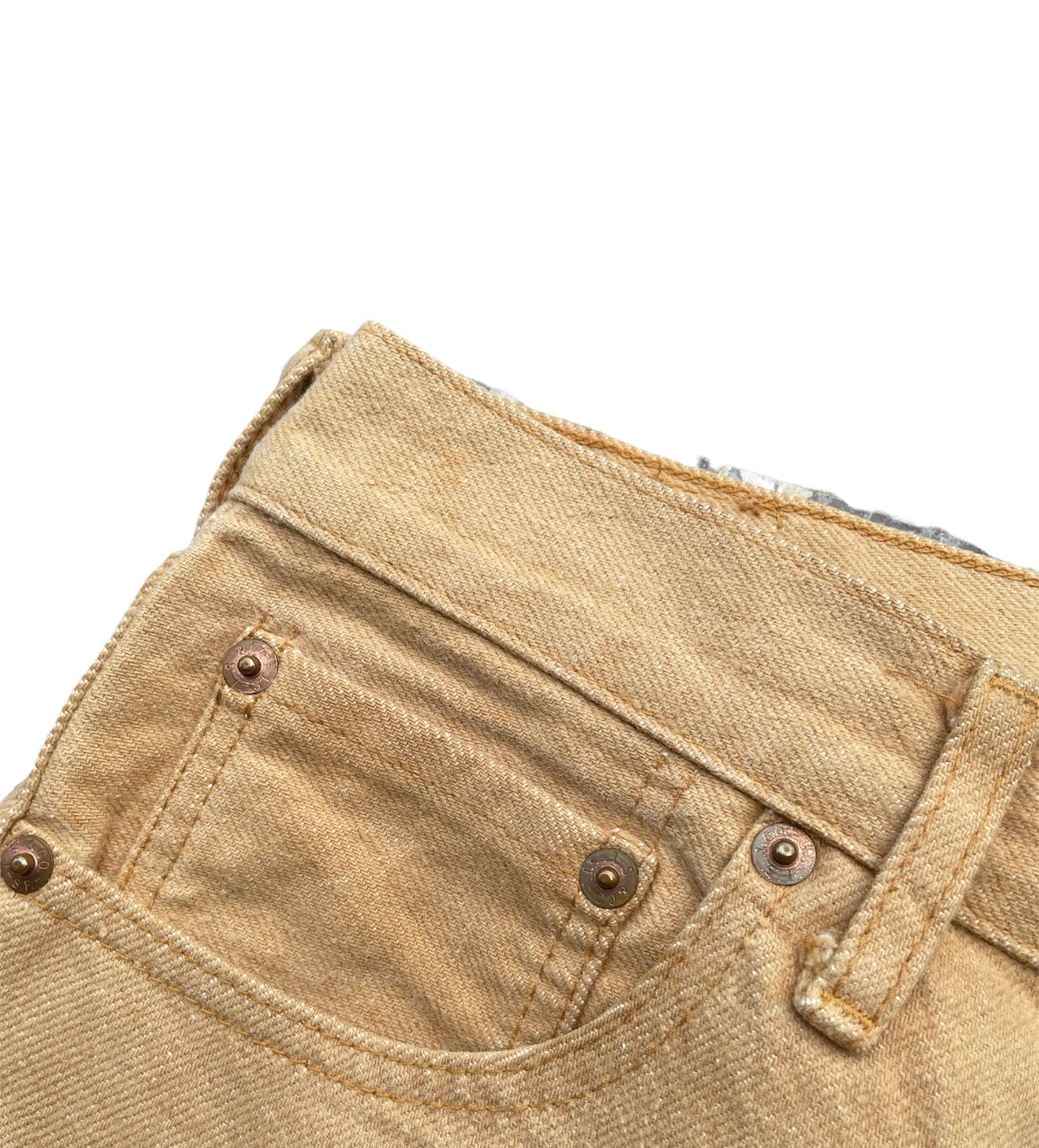 Vintage 1992 Levis 701 E white Tab Denim