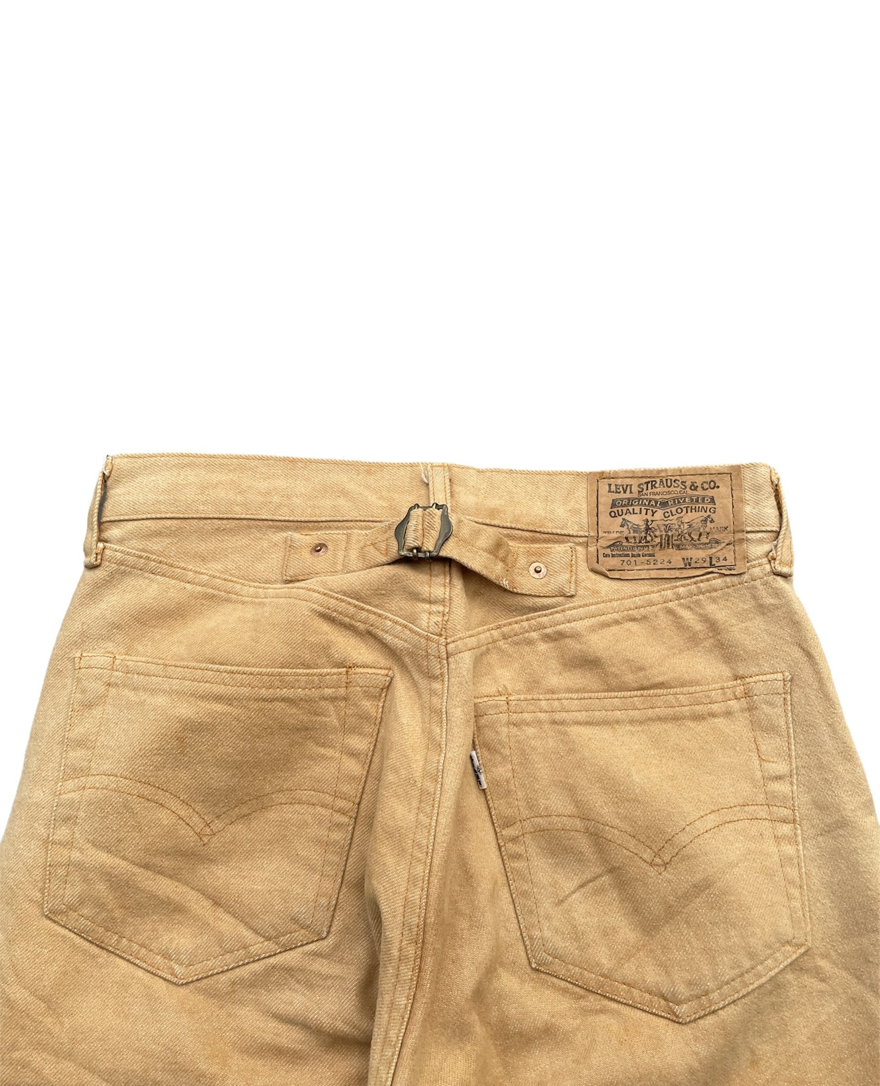 Vintage 1992 Levis 701 E white Tab Denim