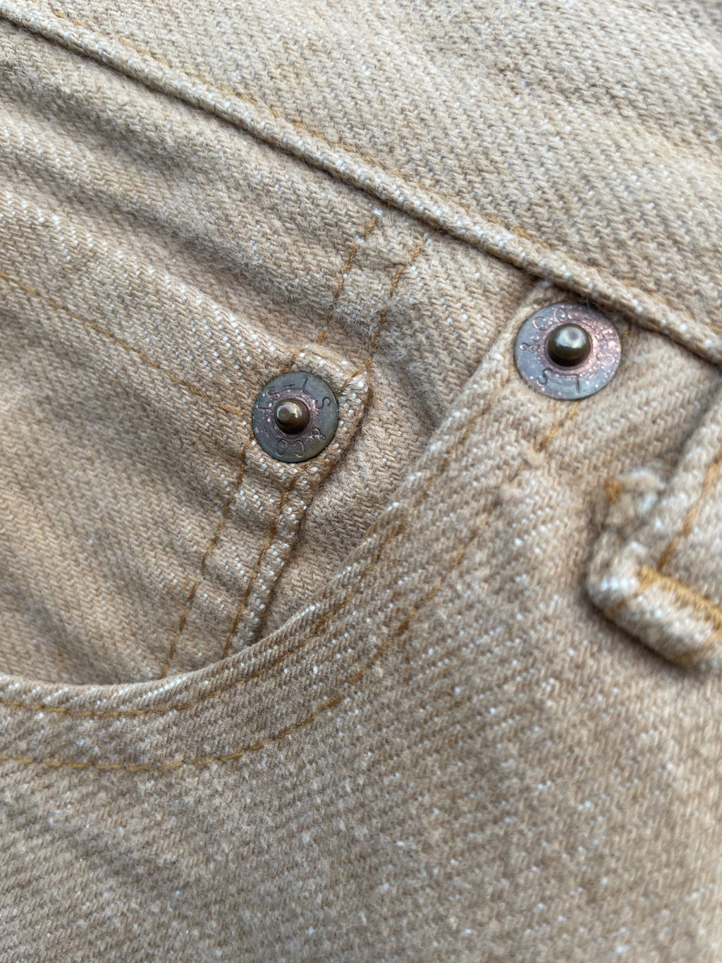 Vintage 1992 Levis 701 E white Tab Denim