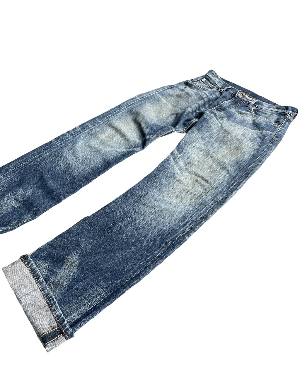 Vintage Levis 523 e Orange line selvedge denim
