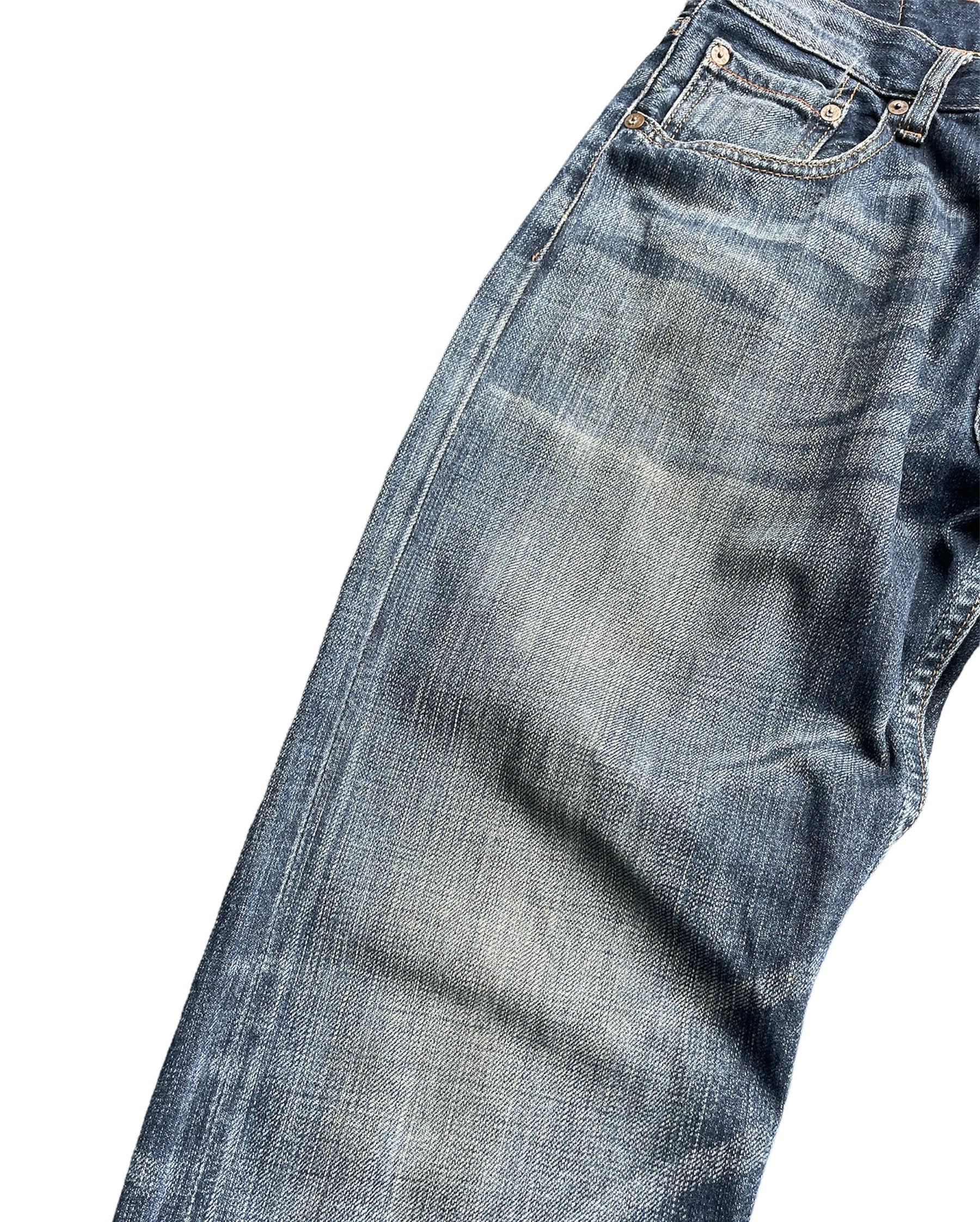 Vintage Levis 523 e Orange line selvedge denim