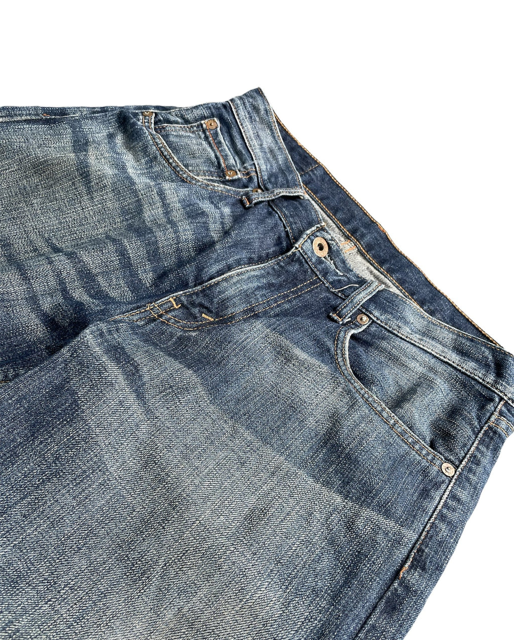Vintage Levis 523 e Orange line selvedge denim