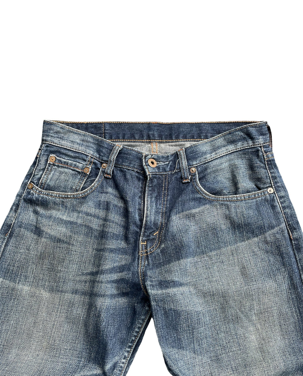 Vintage Levis 523 e Orange line selvedge denim