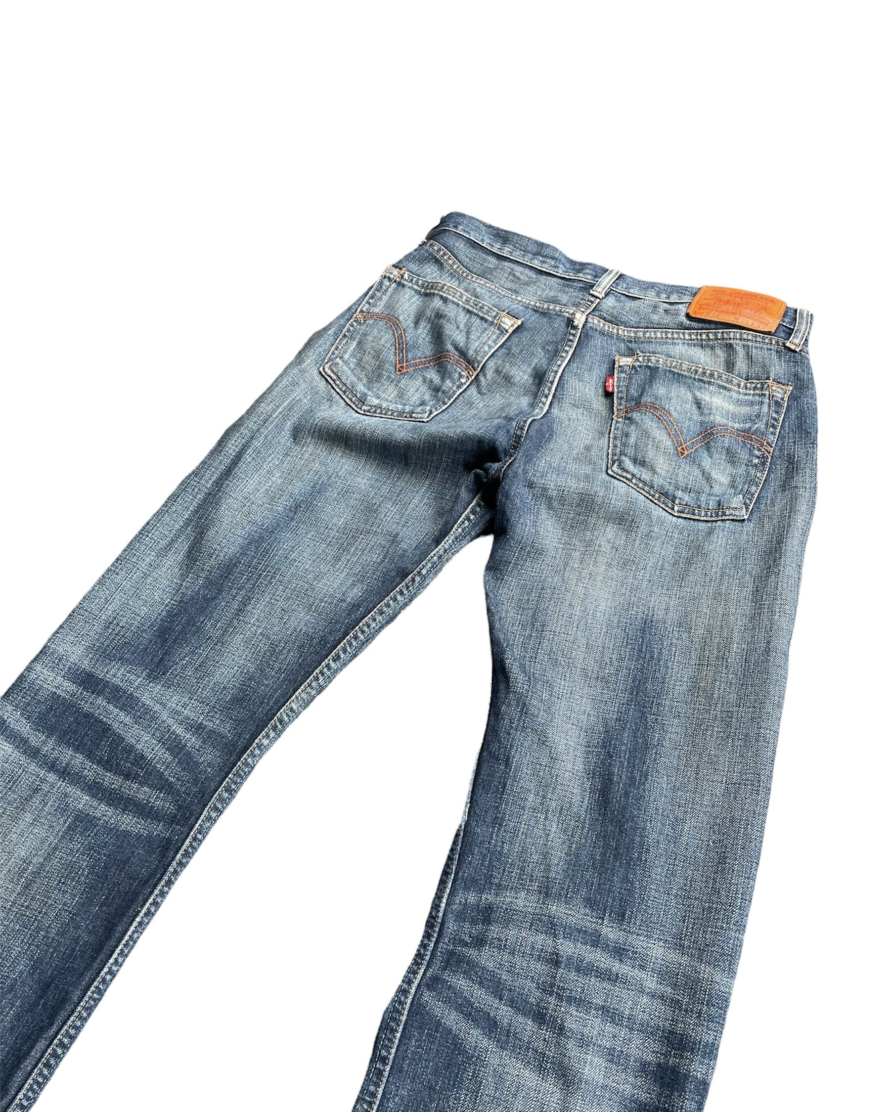 Vintage Levis 523 e Orange line selvedge denim