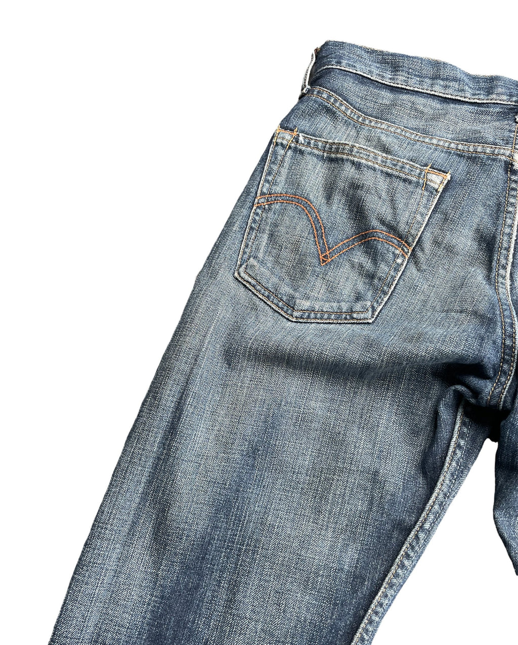 Vintage Levis 523 e Orange line selvedge denim