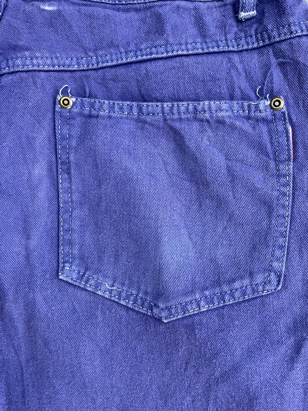Vintage 70’s Unbrand Puprle Denim